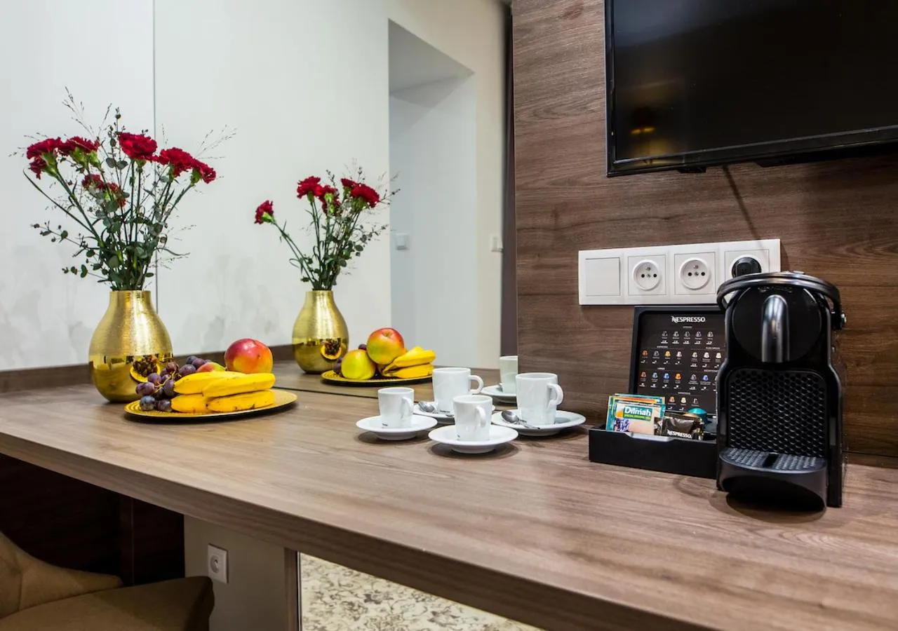Coffee/tea facilities in Aparthotel Rakowicka Residence
