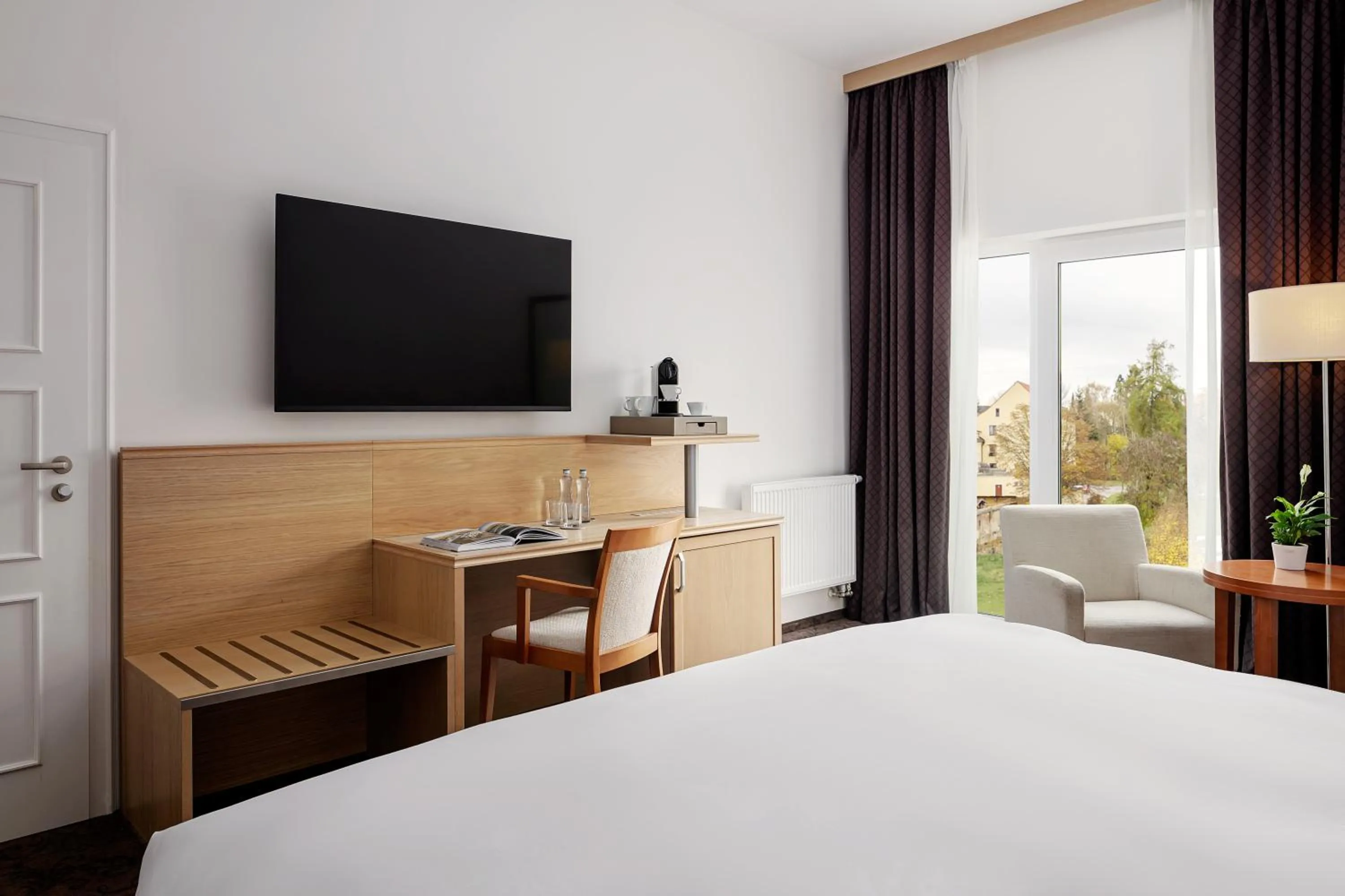 Bed in Harvey Spa Hotel