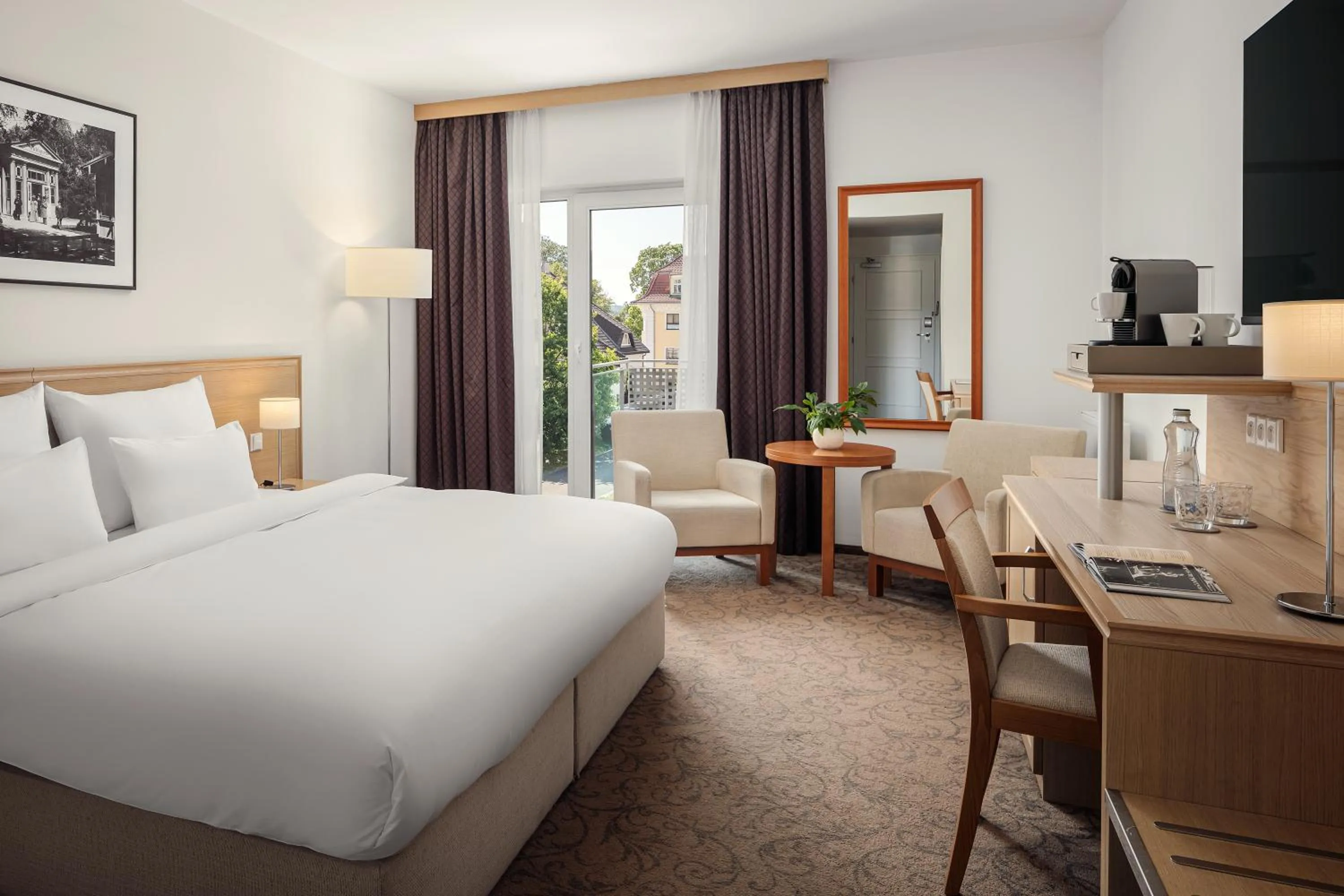 Bed in Harvey Spa Hotel