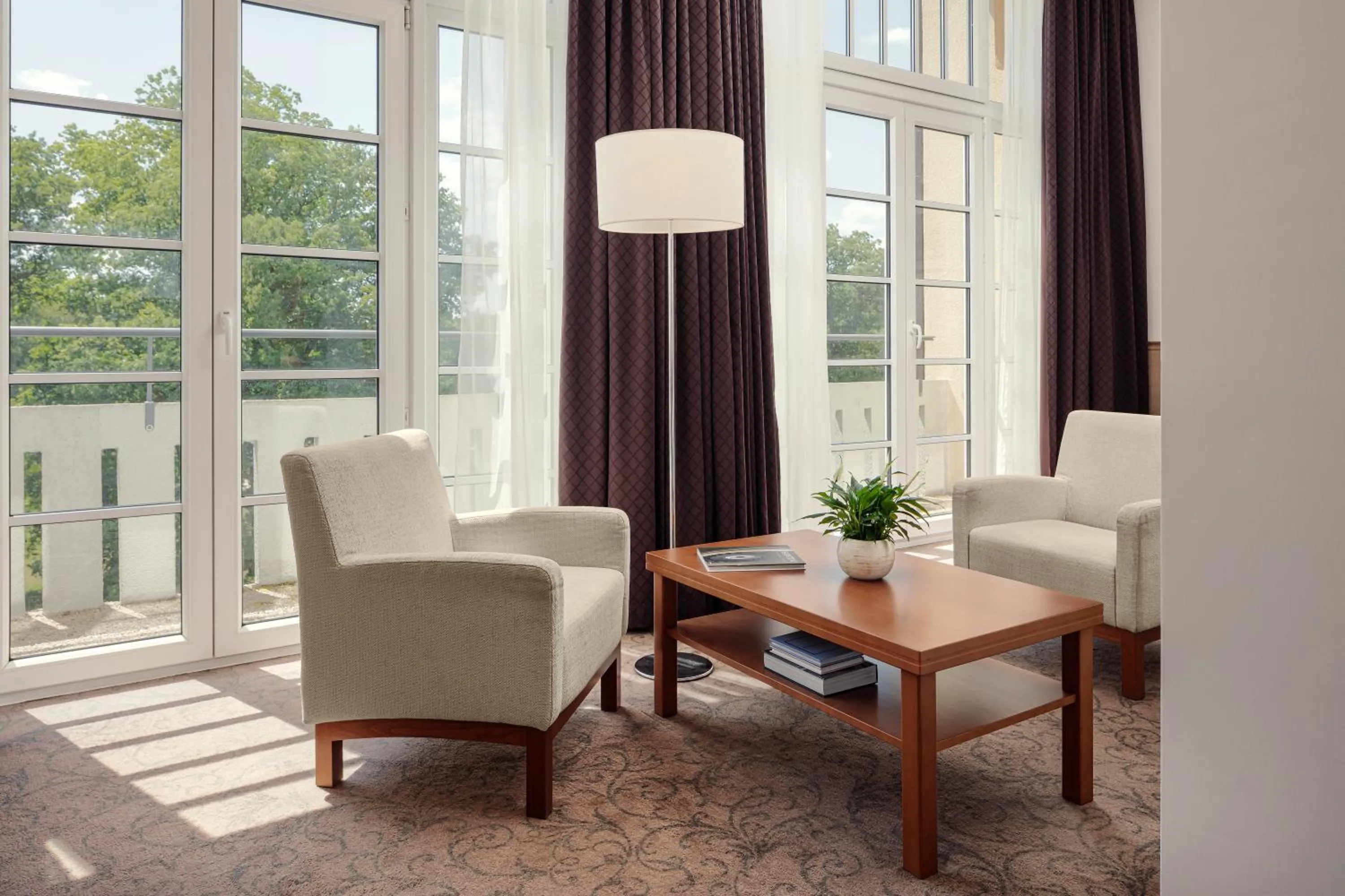 Seating area in Harvey Spa Hotel