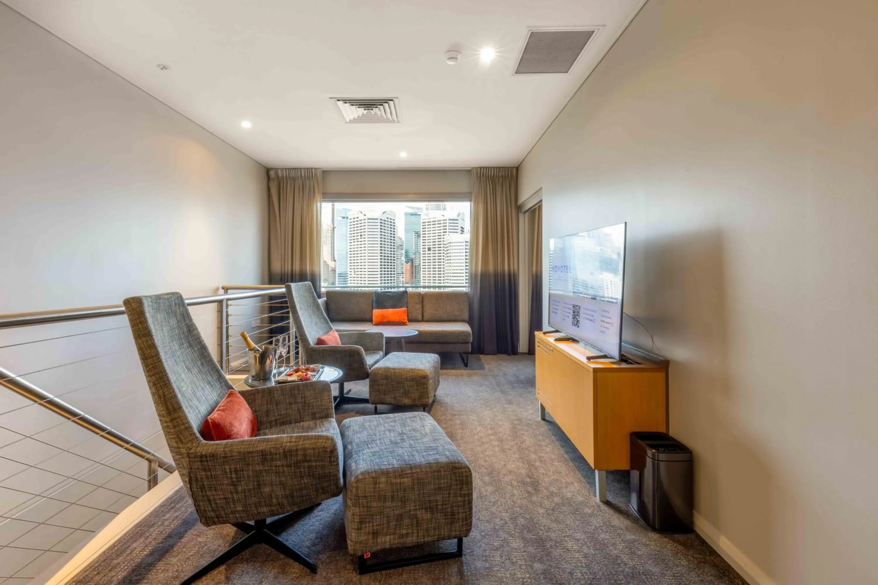 Living room in Novotel Sydney Darling Harbour