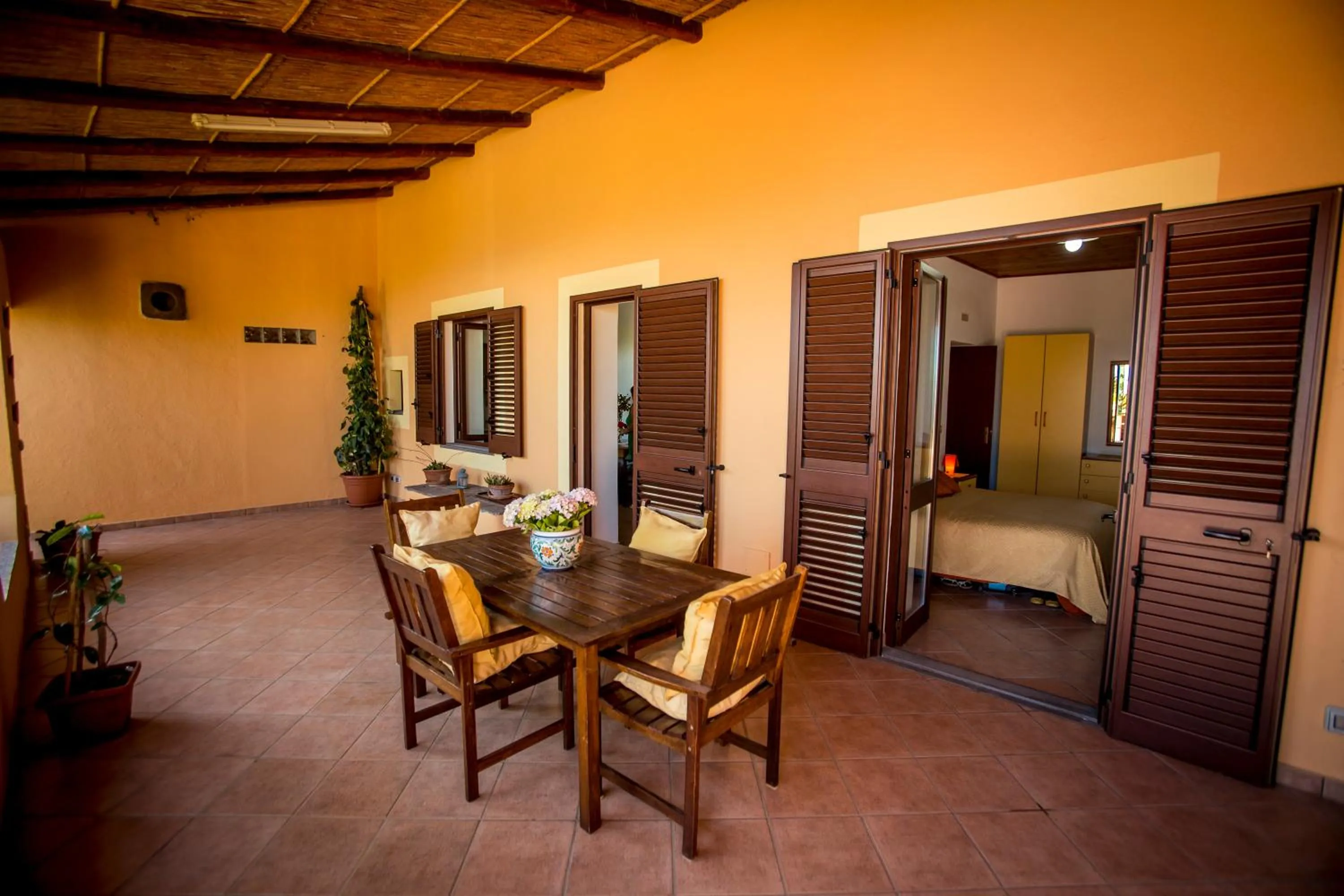 Patio in Resort Al Belvedere Salina