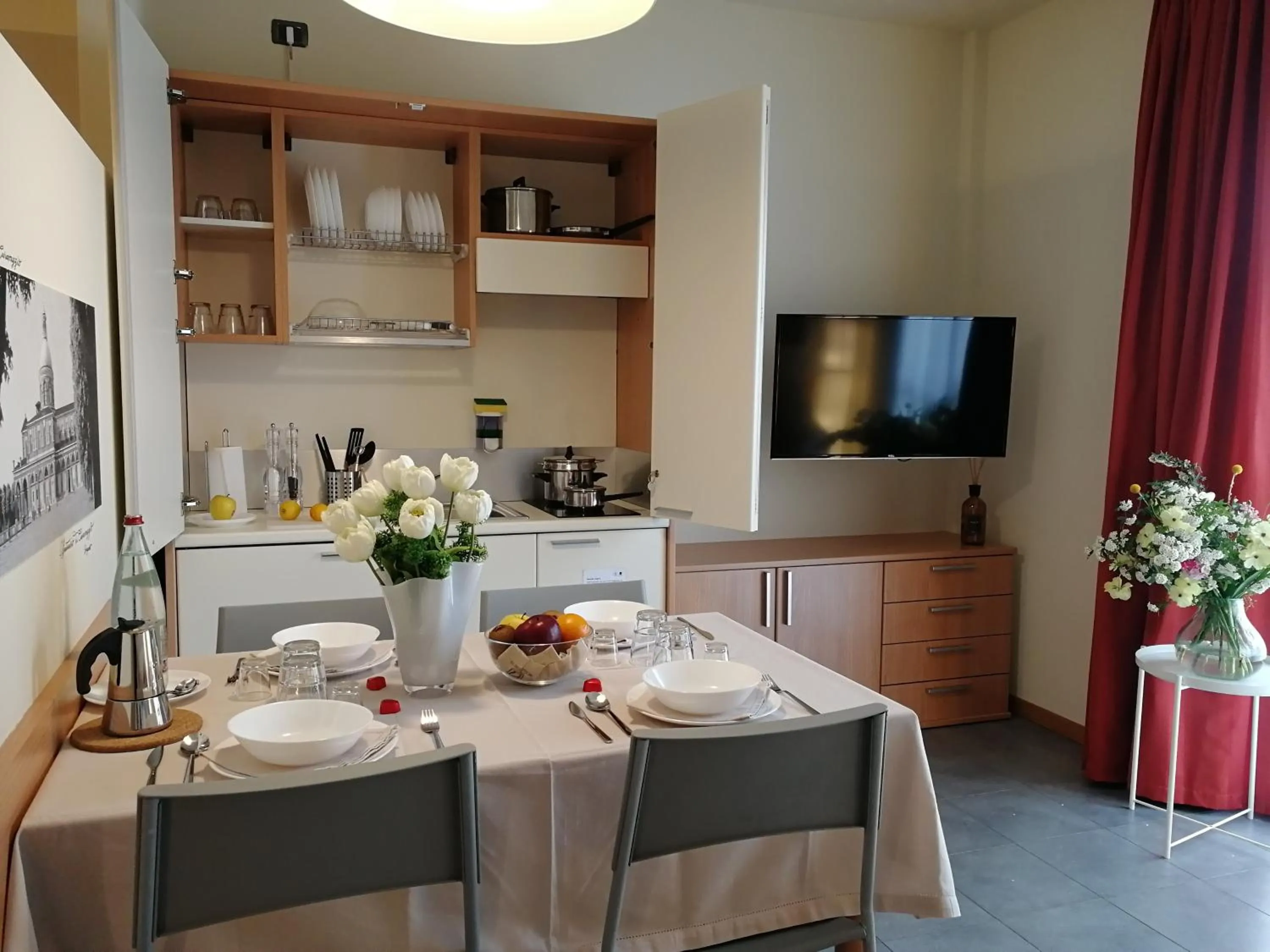 Kitchen or kitchenette in Hotel Borgo Brianteo