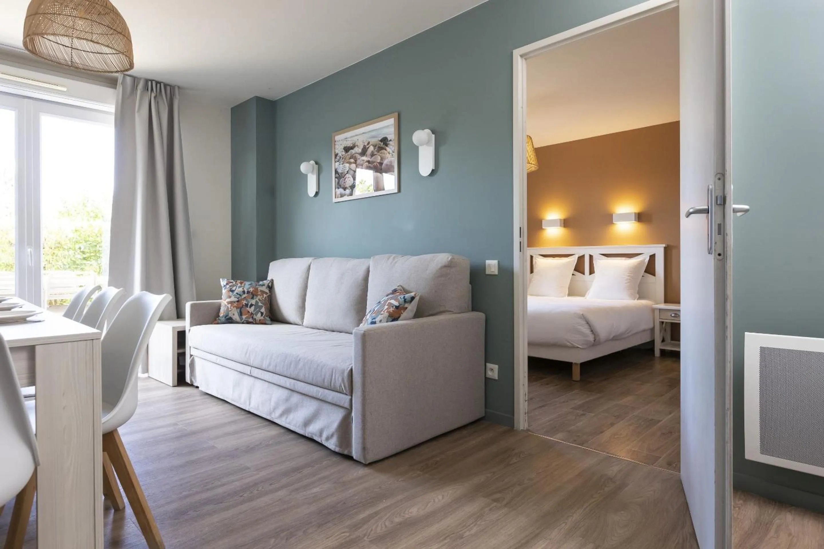 Bed in Résidence Odalys Les Villas de la Baie