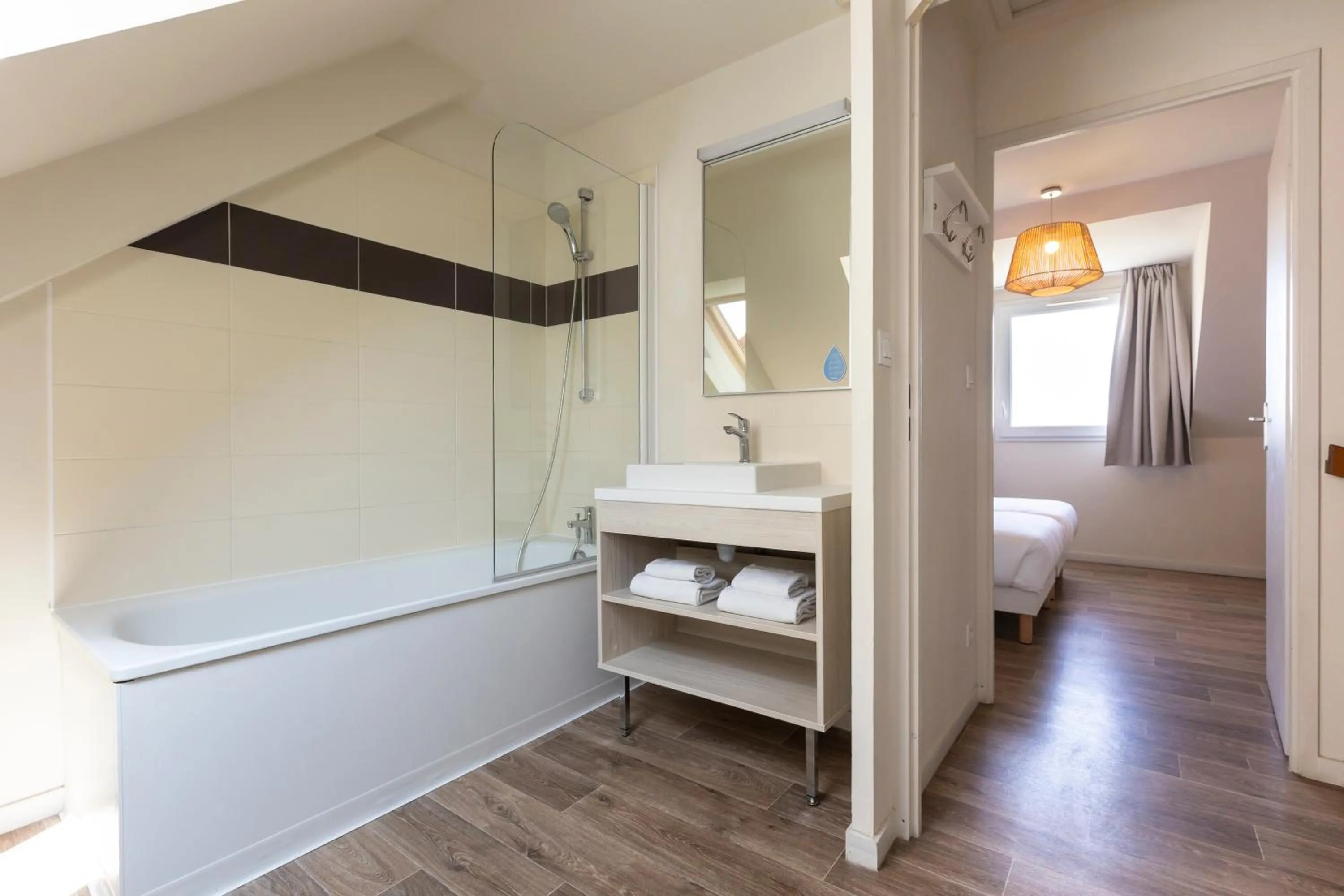 Bed in Résidence Odalys Les Villas de la Baie