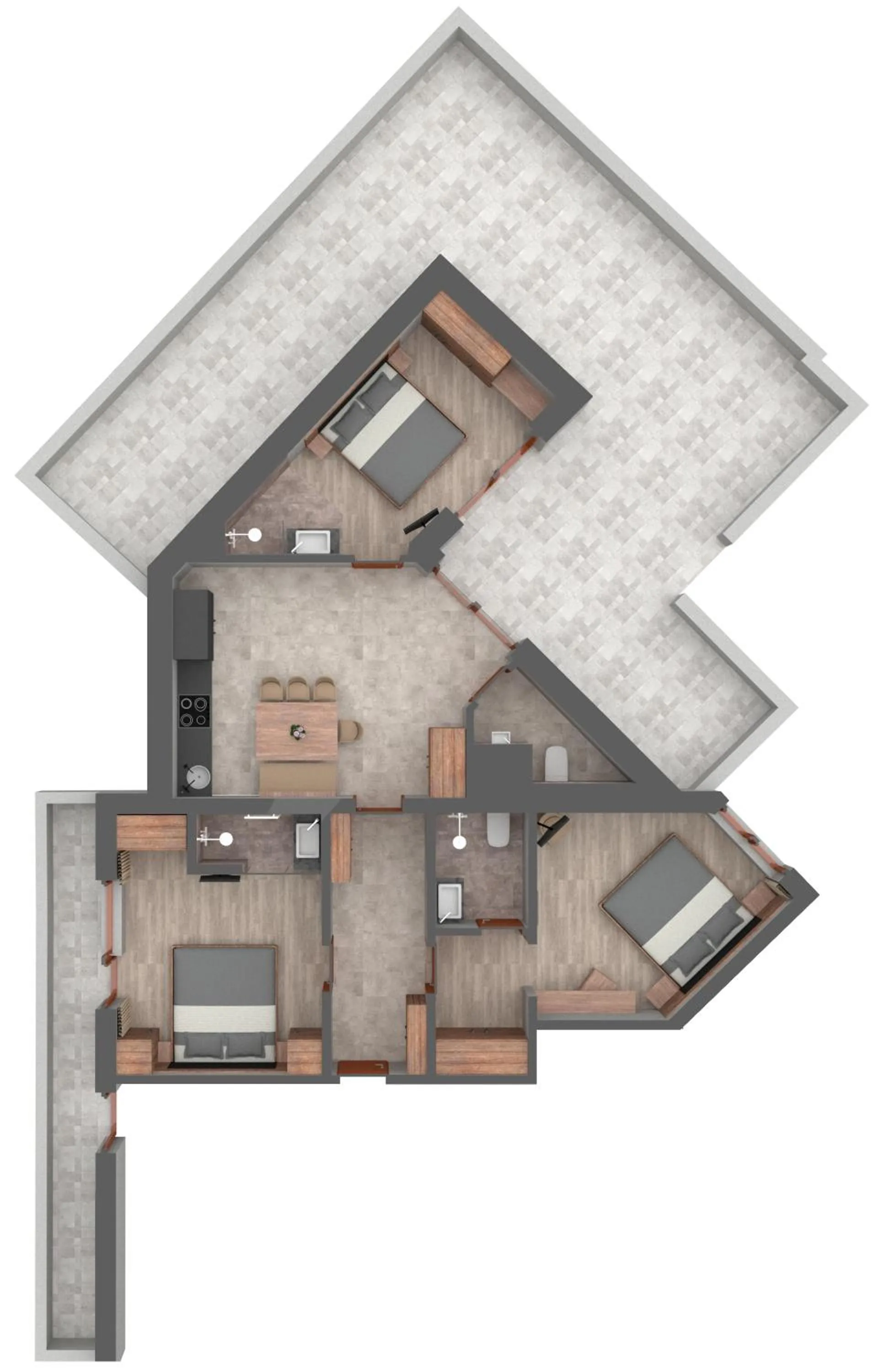 Floor plan in Aparthotel Fernblick