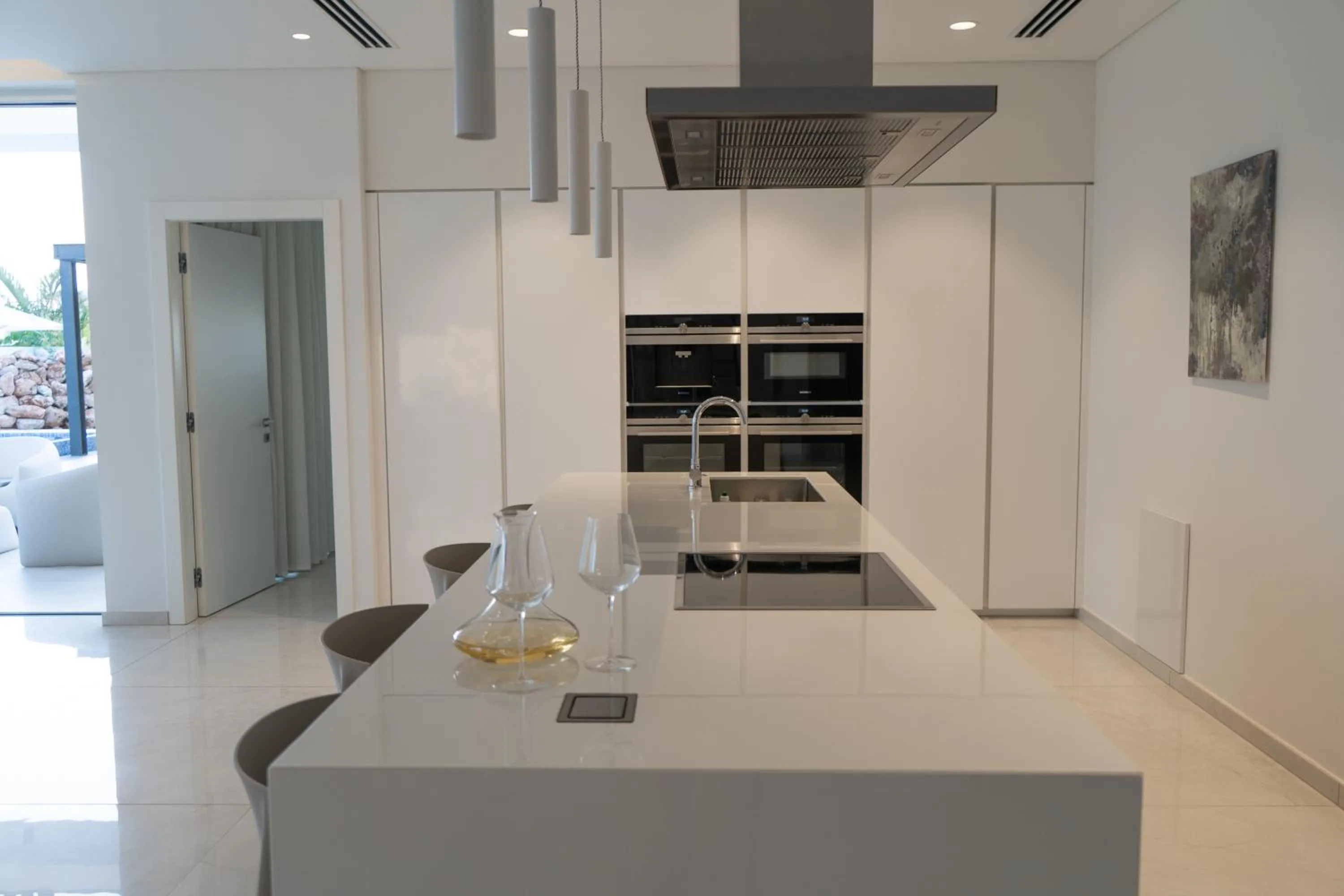 Kitchen or kitchenette in Vivo Mare Beachfront-Seaview Villas