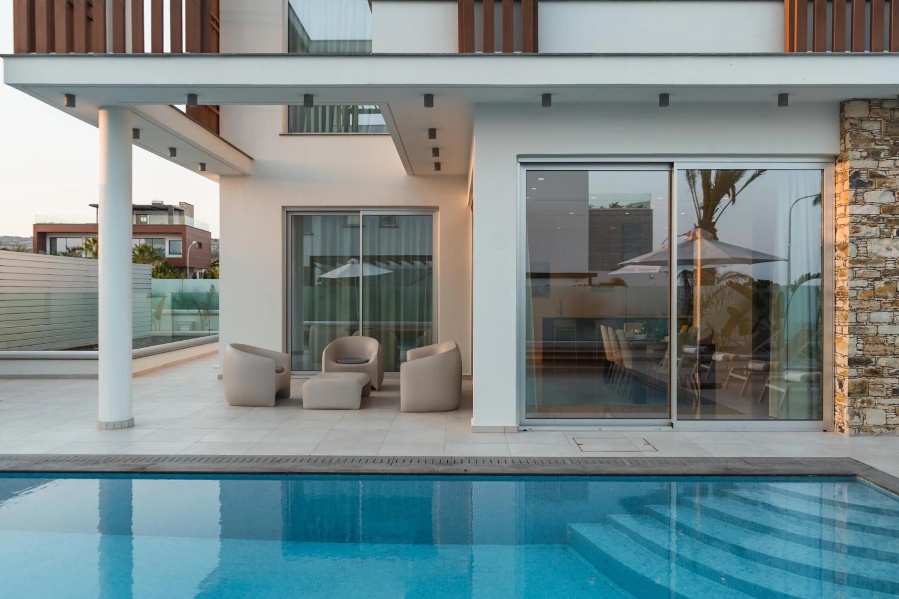 Swimming pool in Vivo Mare Beachfront-Seaview Villas