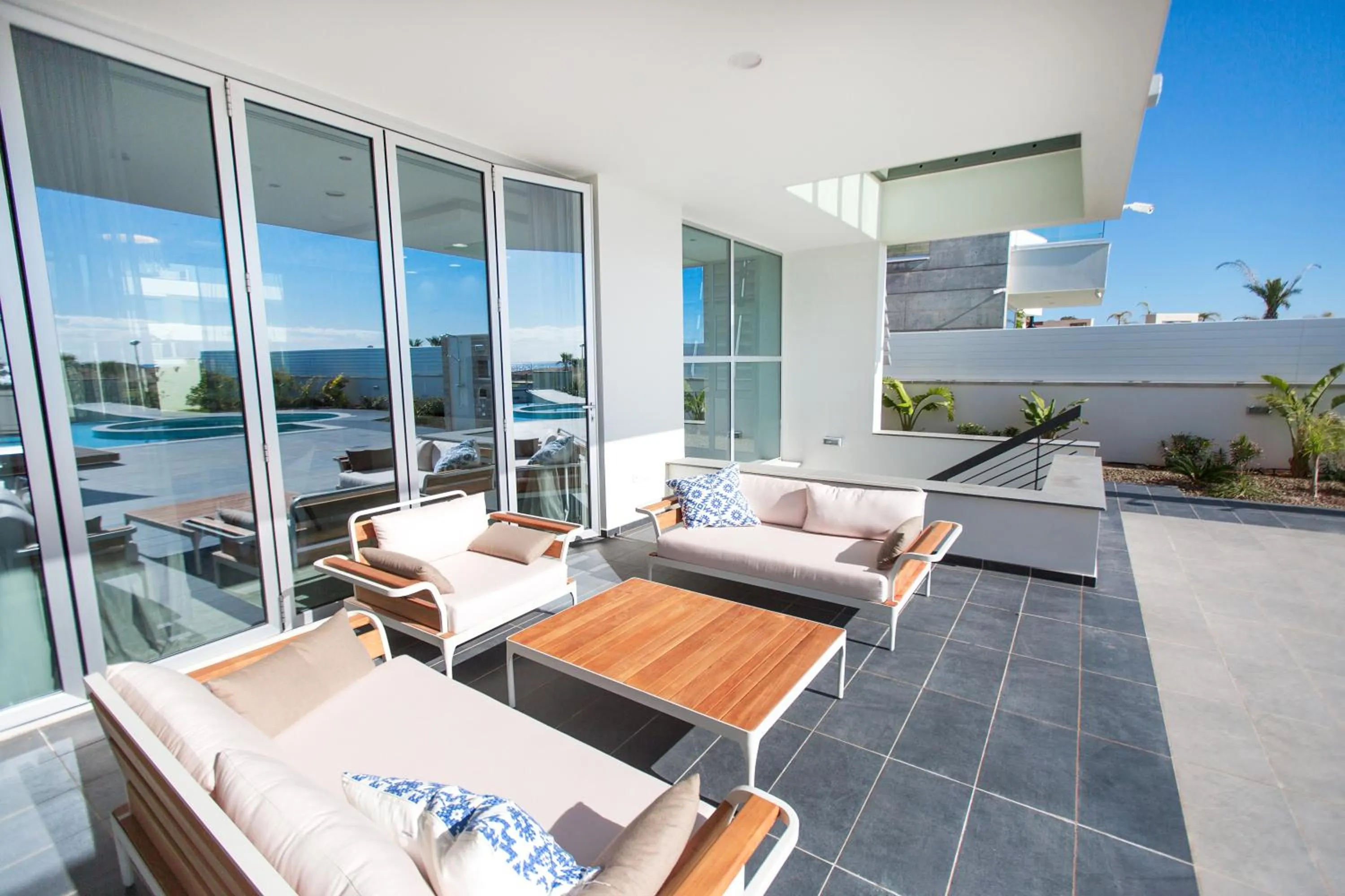 Balcony/Terrace in Vivo Mare Beachfront-Seaview Villas