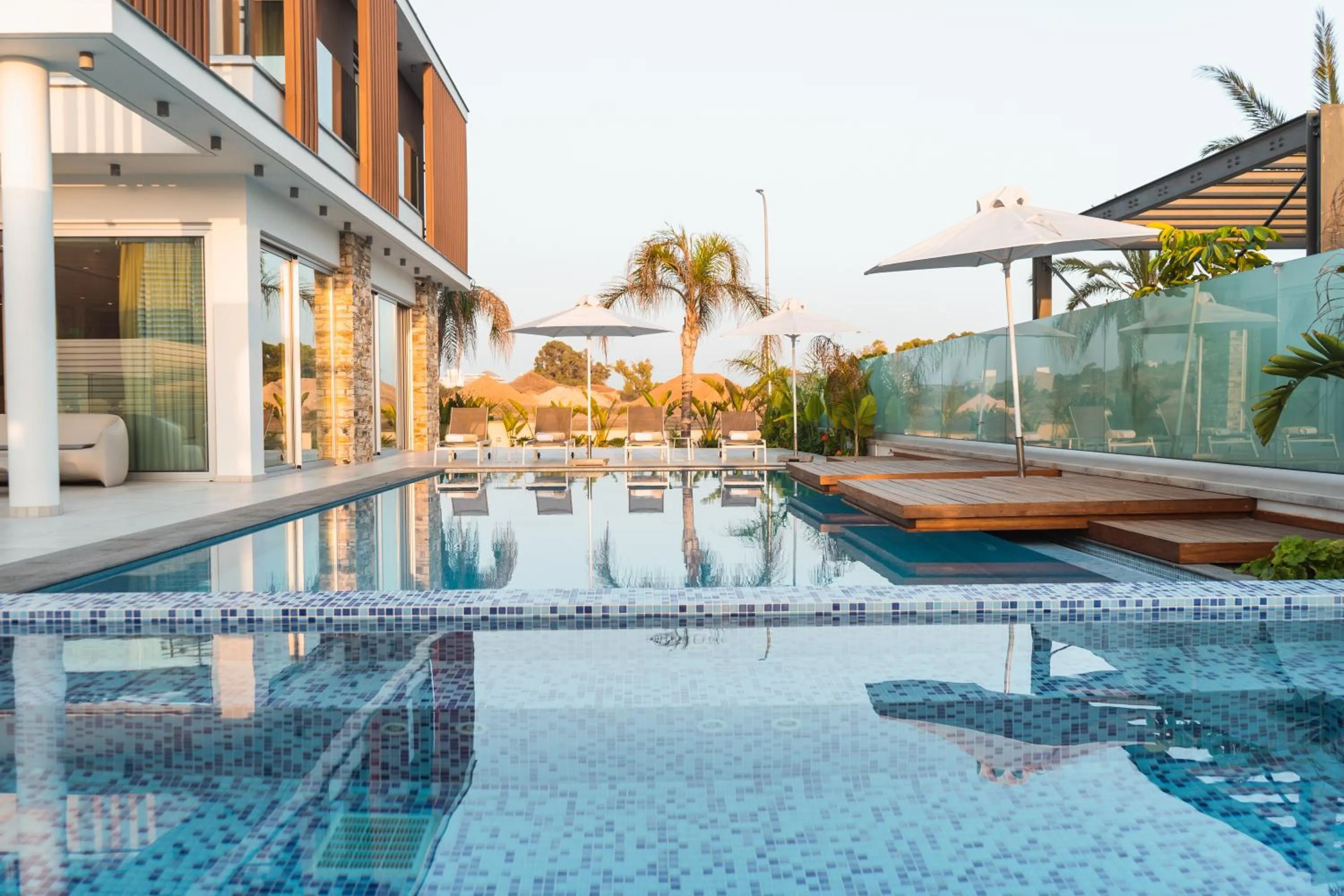 Swimming pool in Vivo Mare Beachfront-Seaview Villas