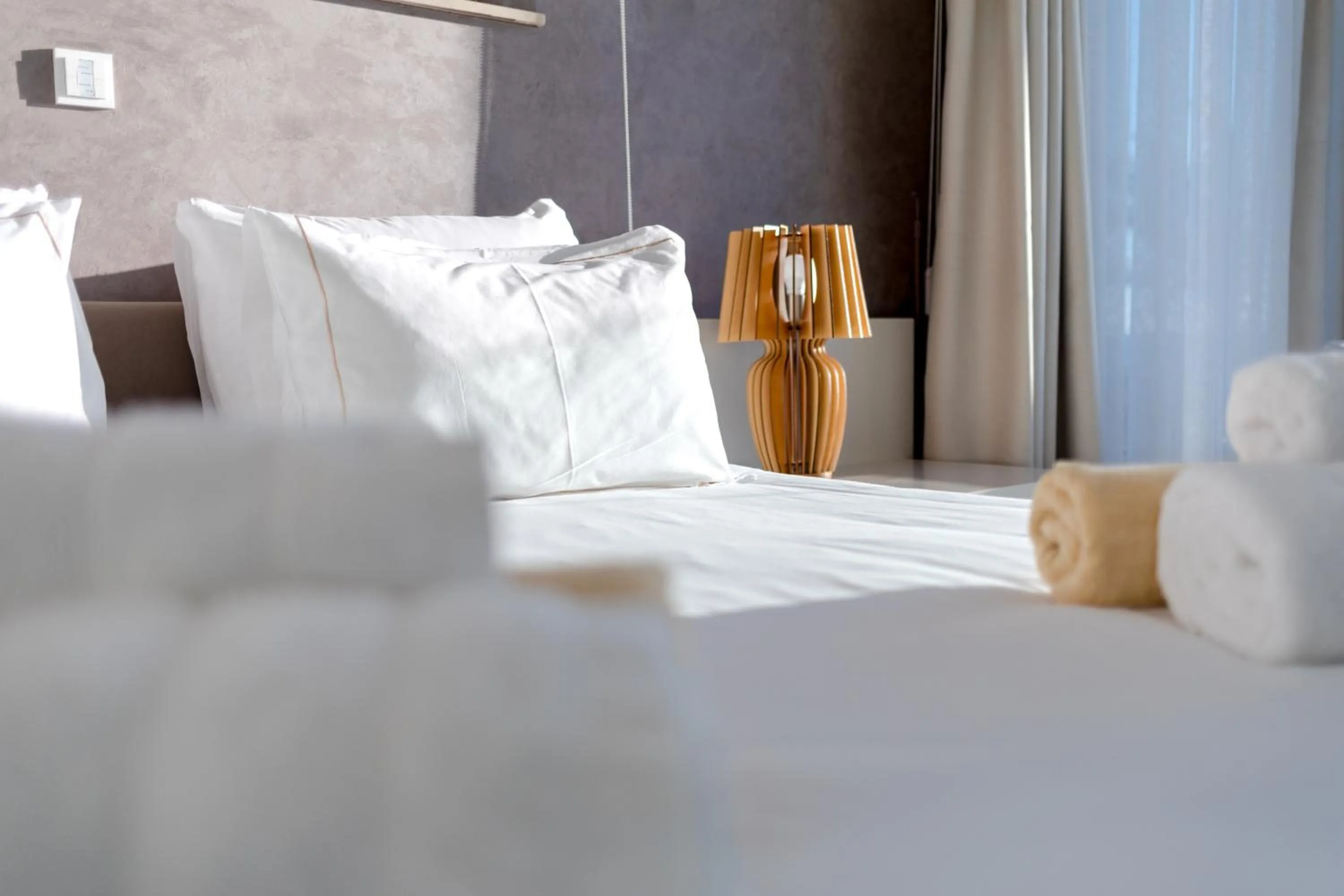 Bed in Vivo Mare Beachfront-Seaview Villas