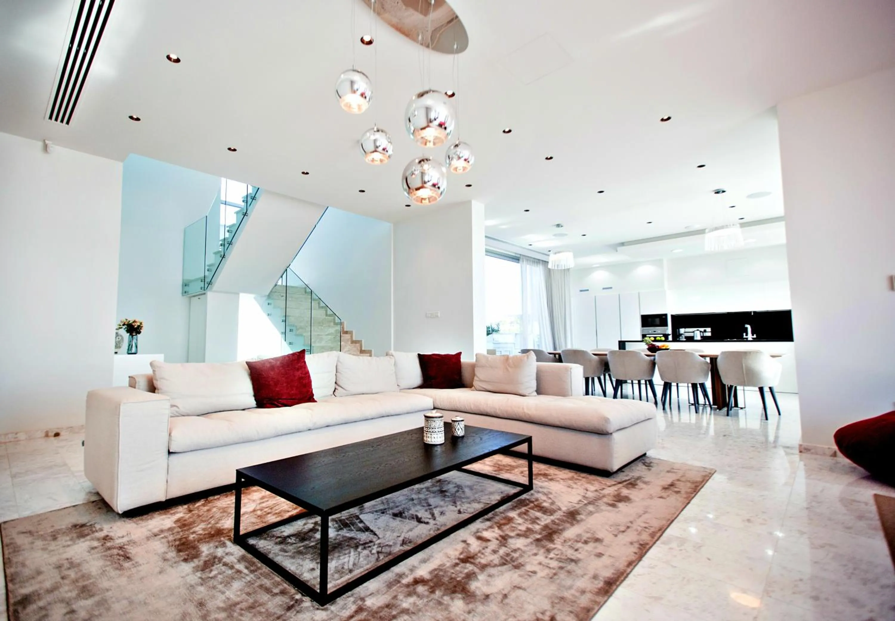 Living room in Vivo Mare Beachfront-Seaview Villas