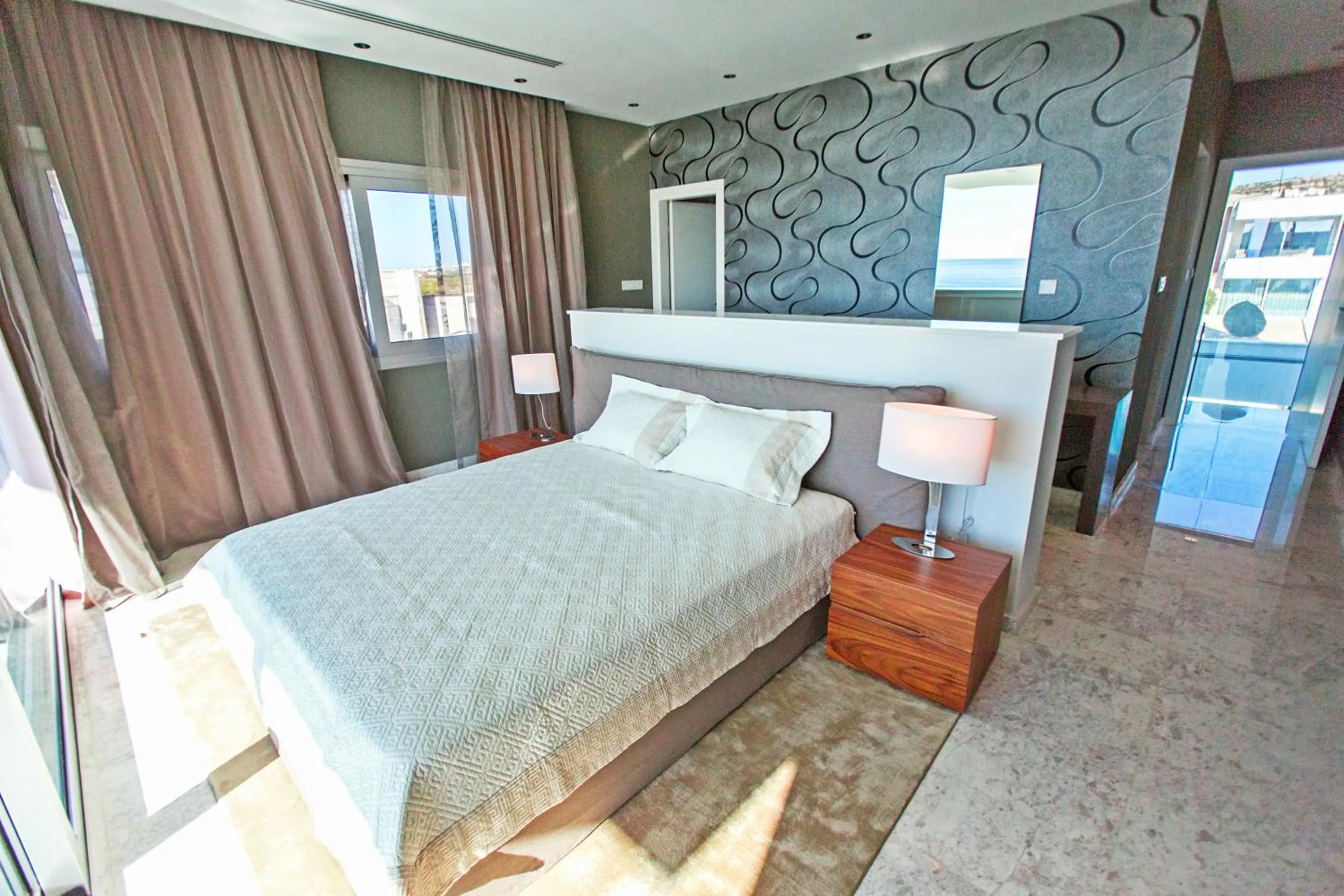 Bedroom, Bed in Vivo Mare Beachfront-Seaview Villas
