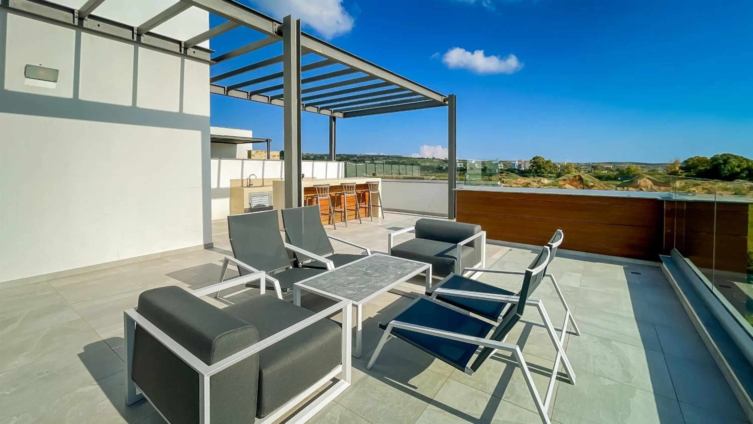 Balcony/Terrace in Vivo Mare Beachfront-Seaview Villas