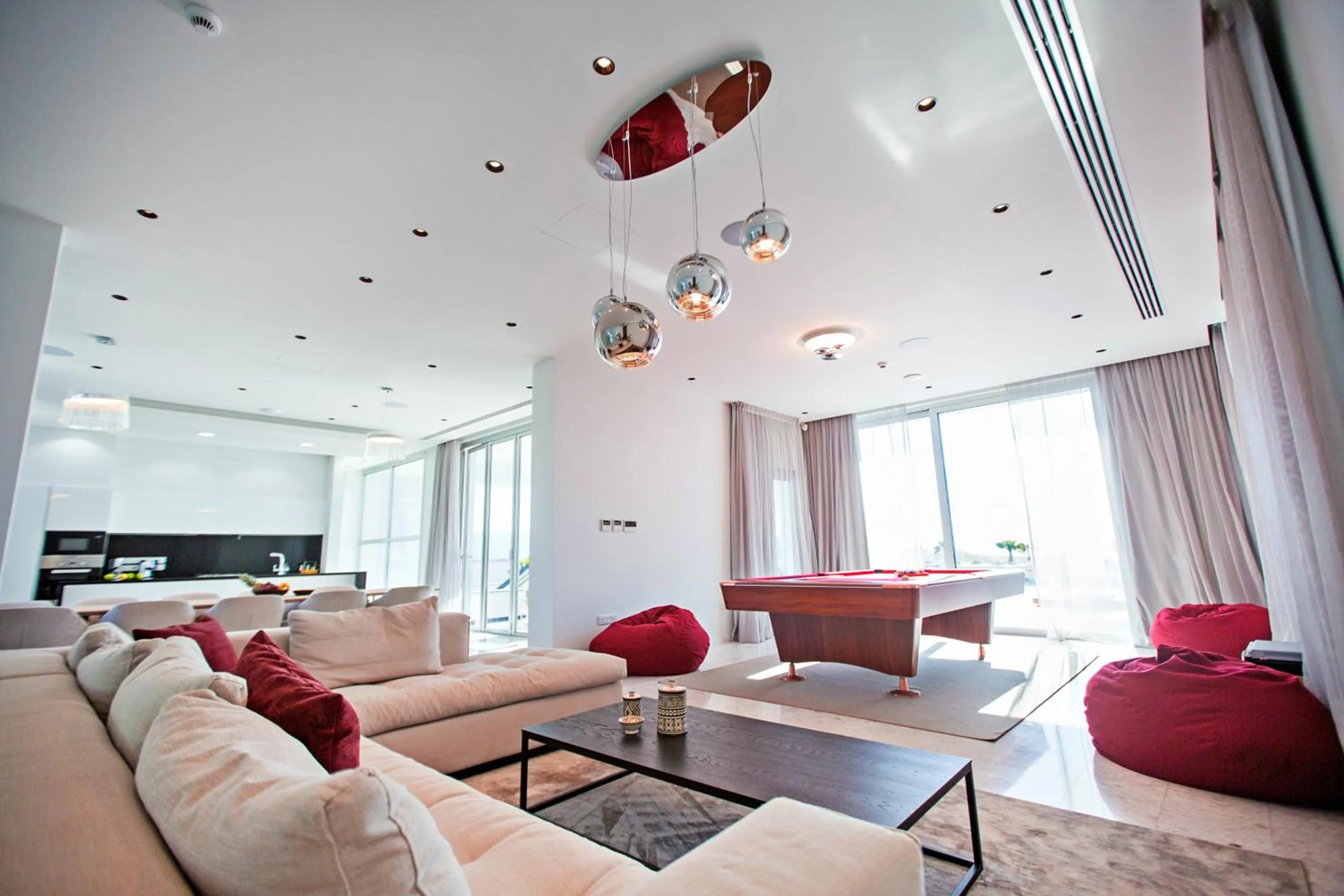 Living room in Vivo Mare Beachfront-Seaview Villas