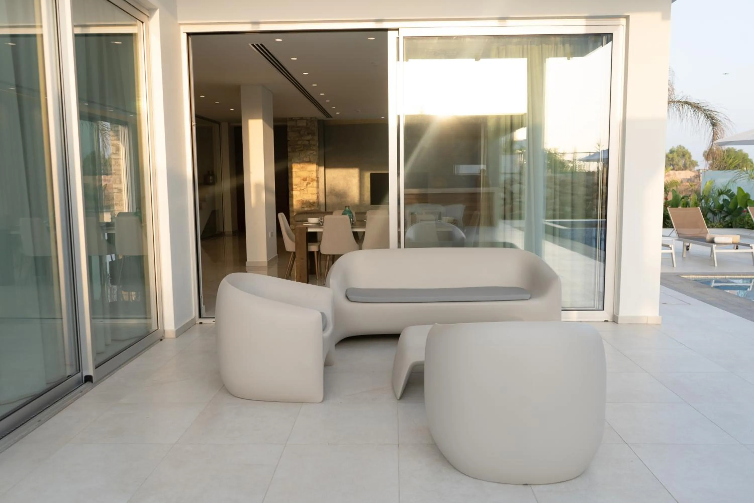 Balcony/Terrace in Vivo Mare Beachfront-Seaview Villas