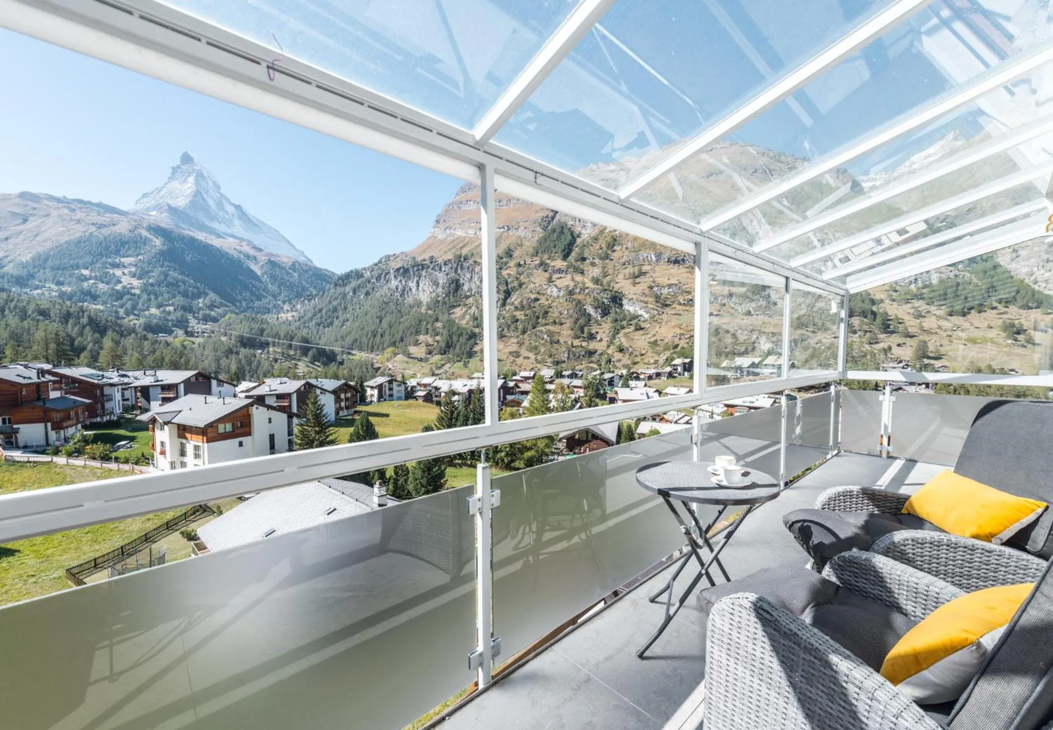 Balcony/Terrace in Apartment Alpharmonie