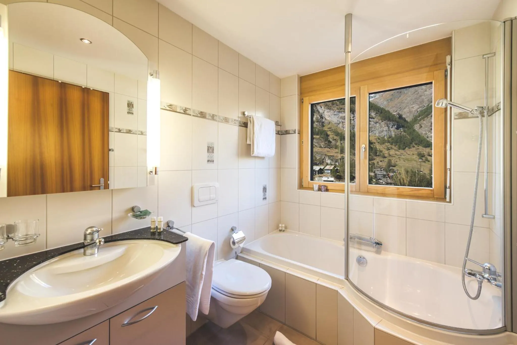 Shower in Apartment Alpharmonie