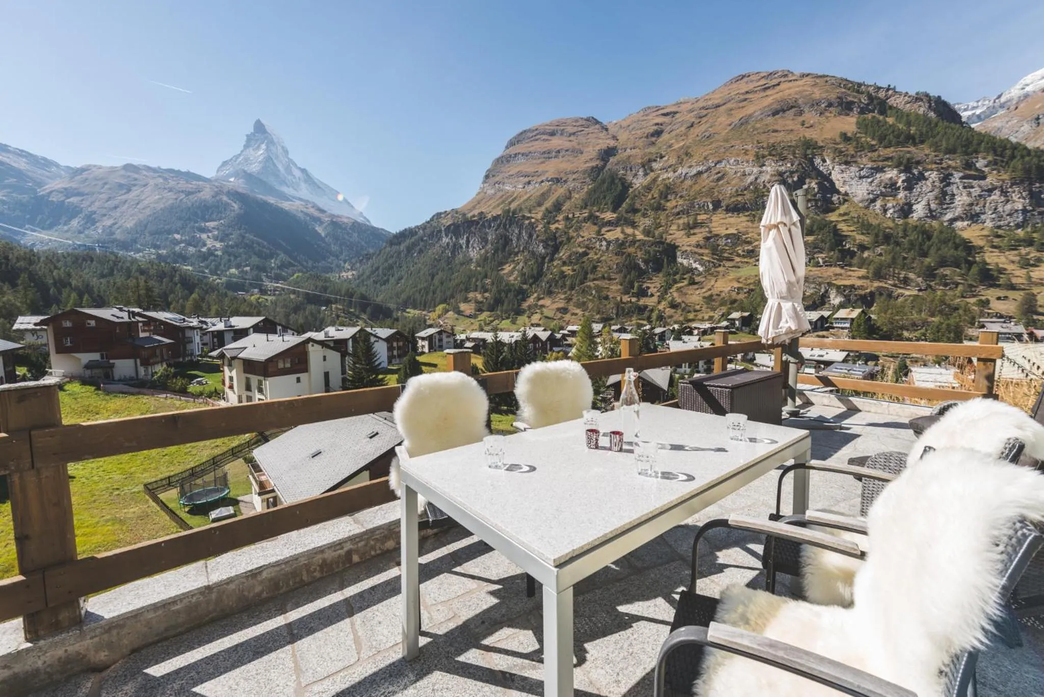 Balcony/Terrace in Apartment Alpharmonie