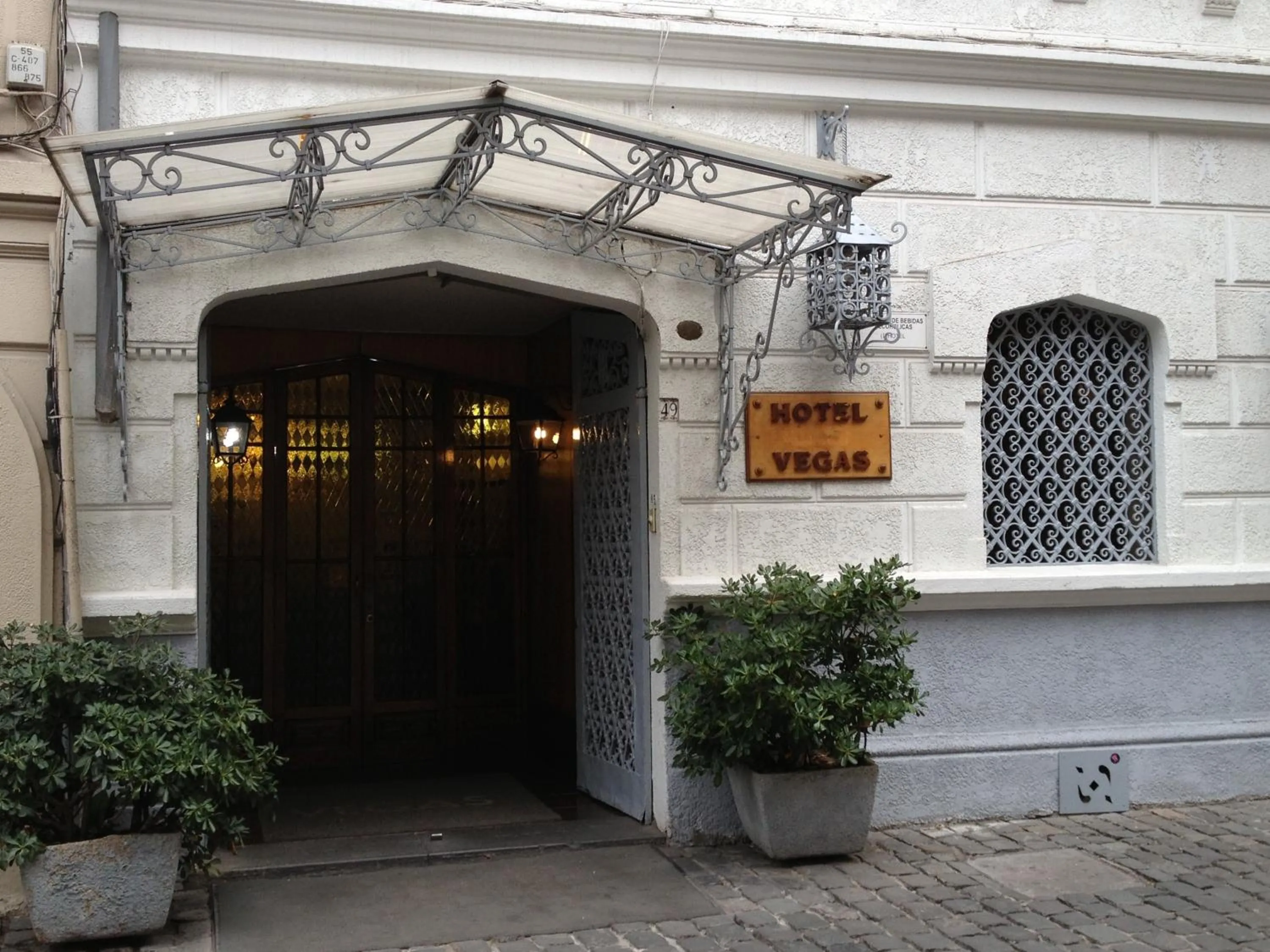 Facade/entrance in Hotel Vegas