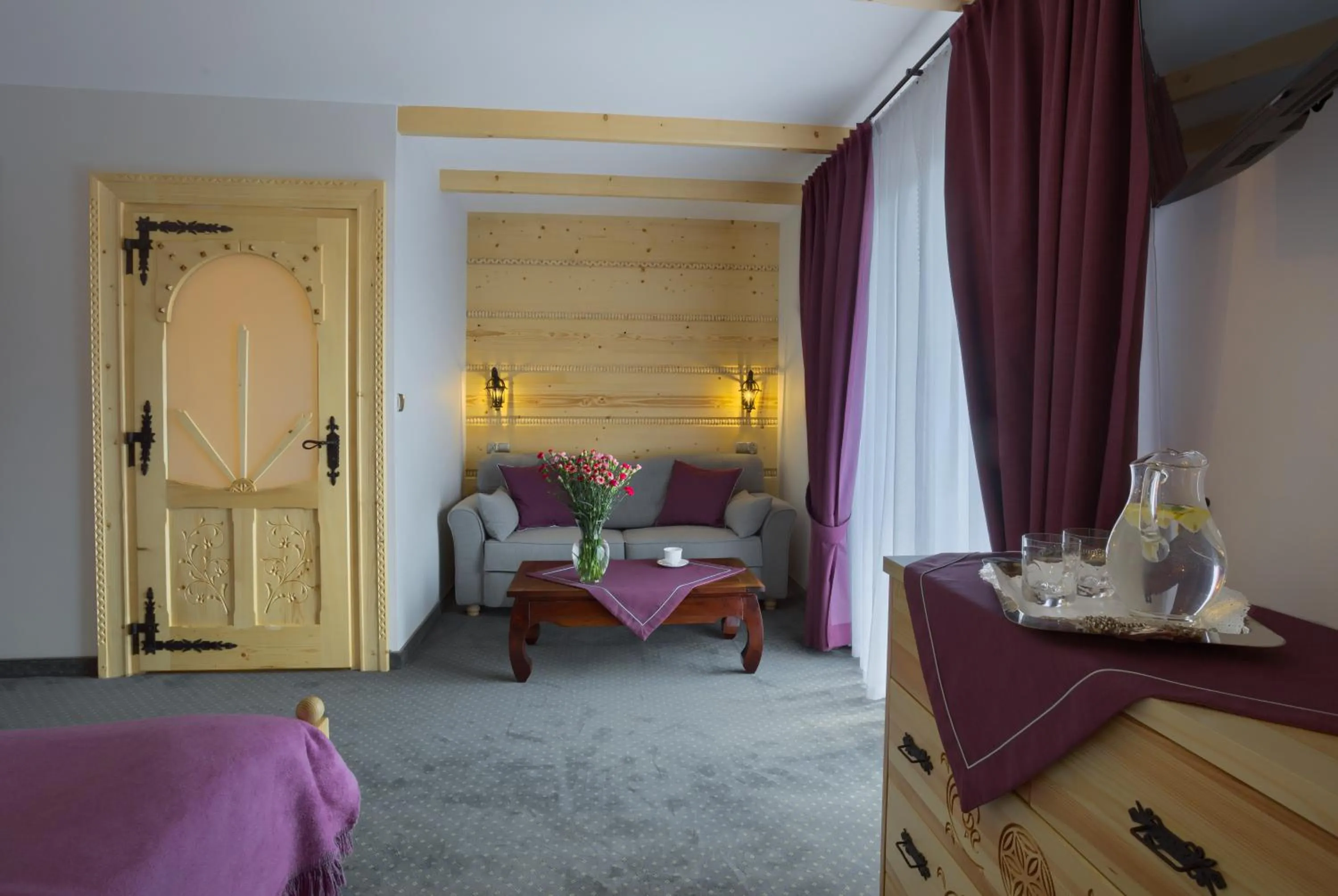 Bathroom, Bed in ECO Willa Grand Karpatia Ski&Wellness