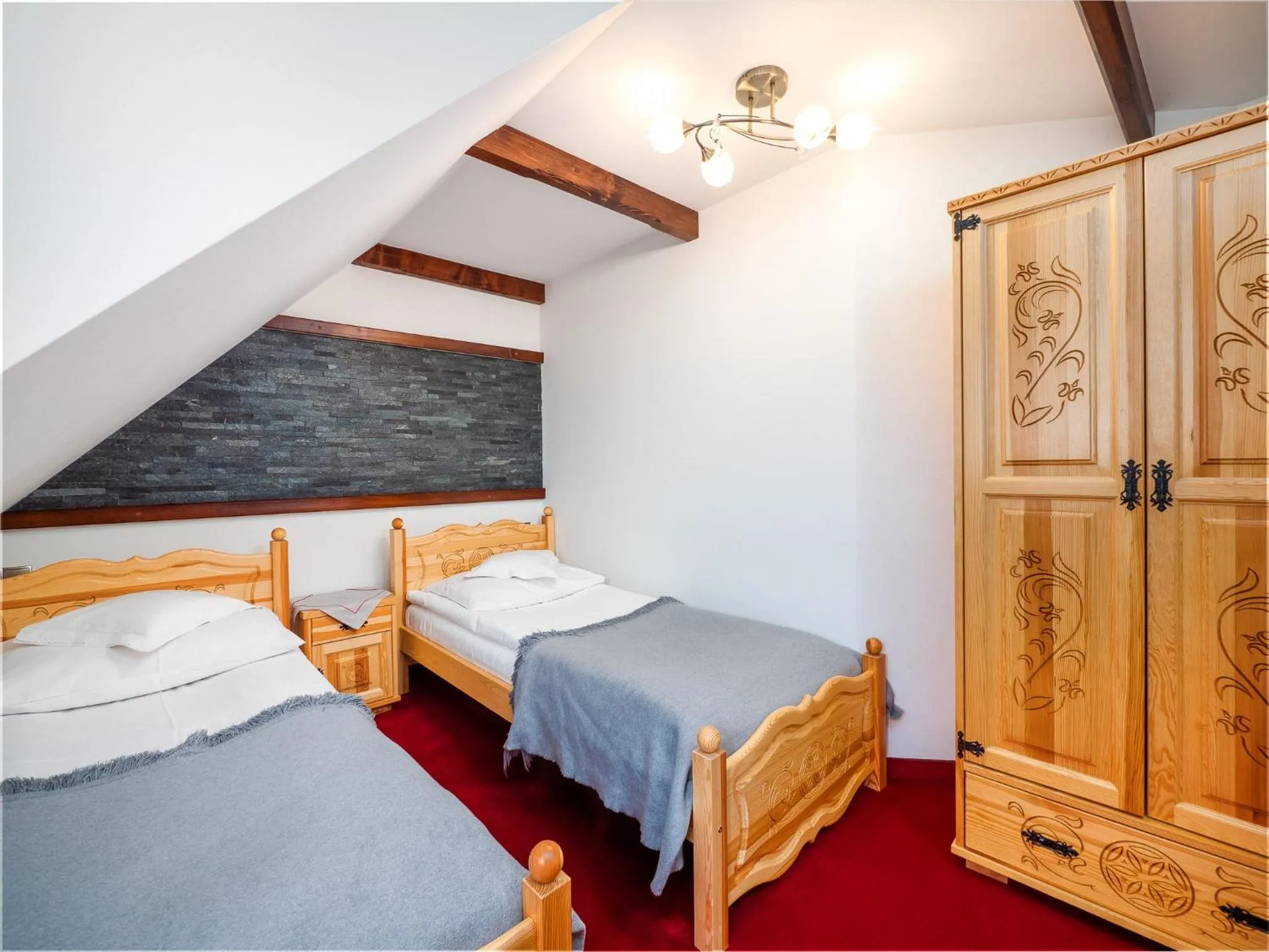 Bed in ECO Willa Grand Karpatia Ski&Wellness