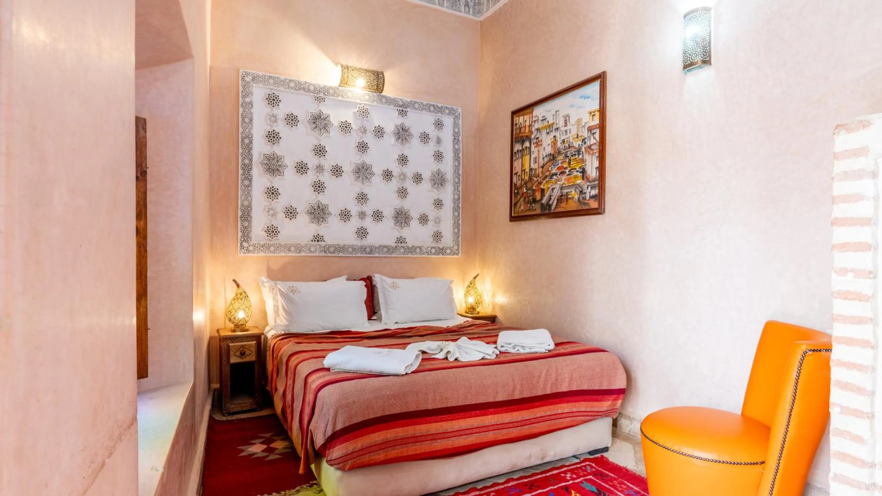 Bed in Riad Abaka hotel & boutique