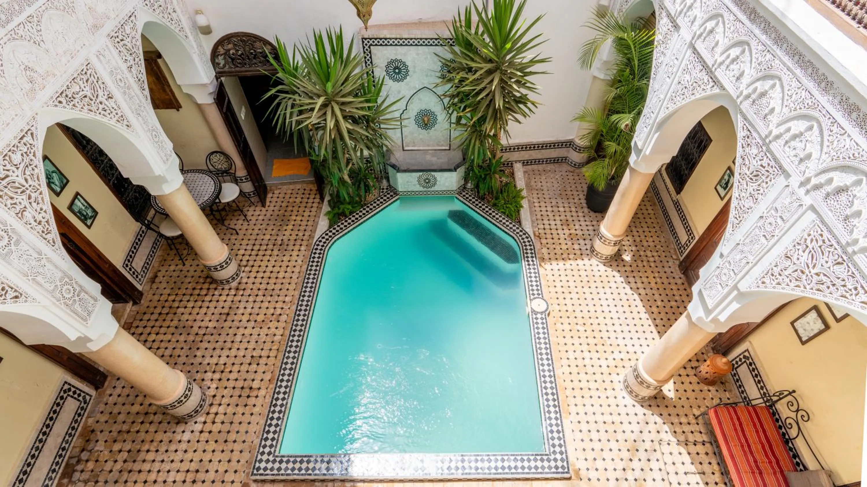 Pool view in Riad Abaka hotel & boutique