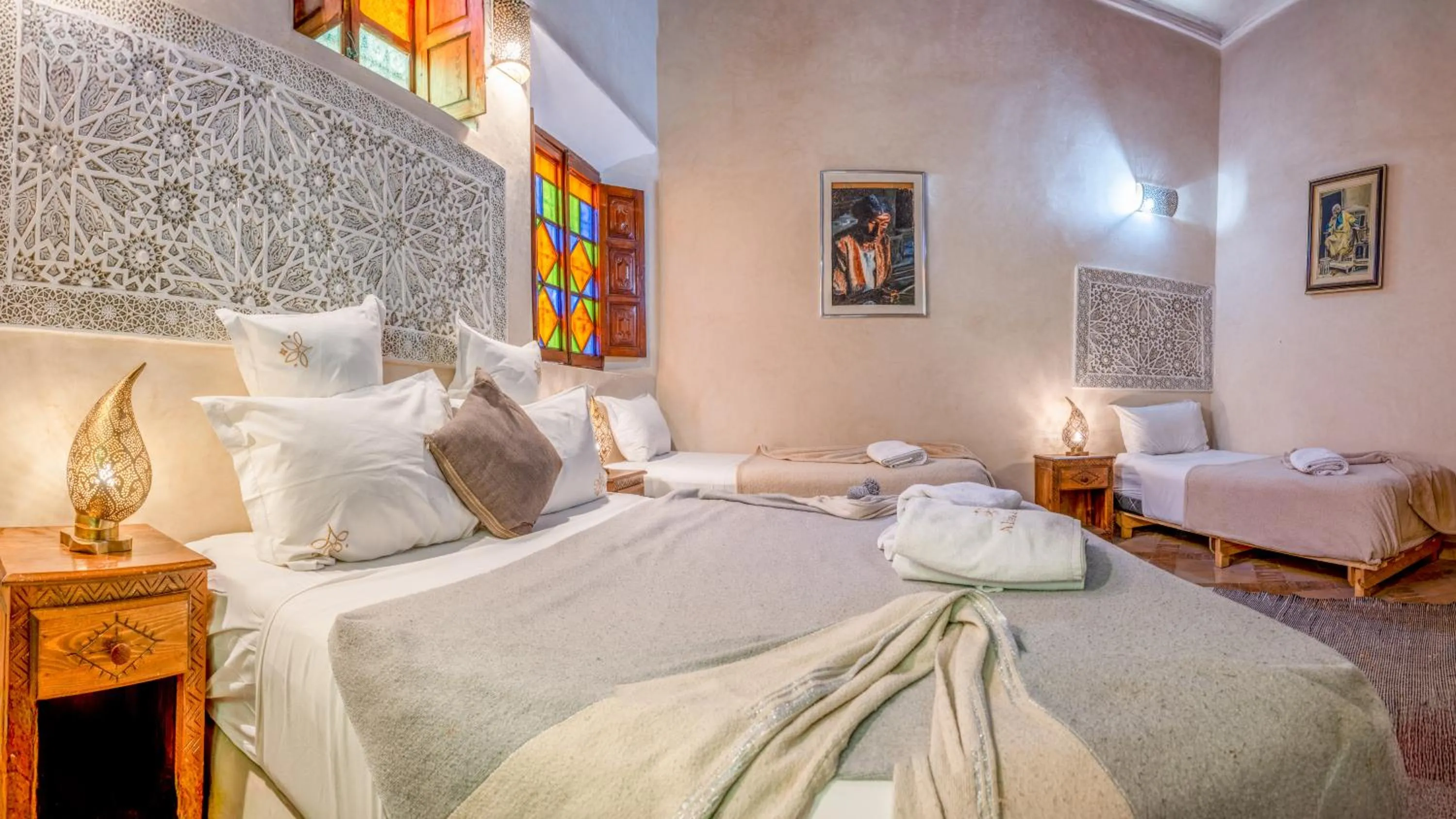 Bed in Riad Abaka hotel & boutique