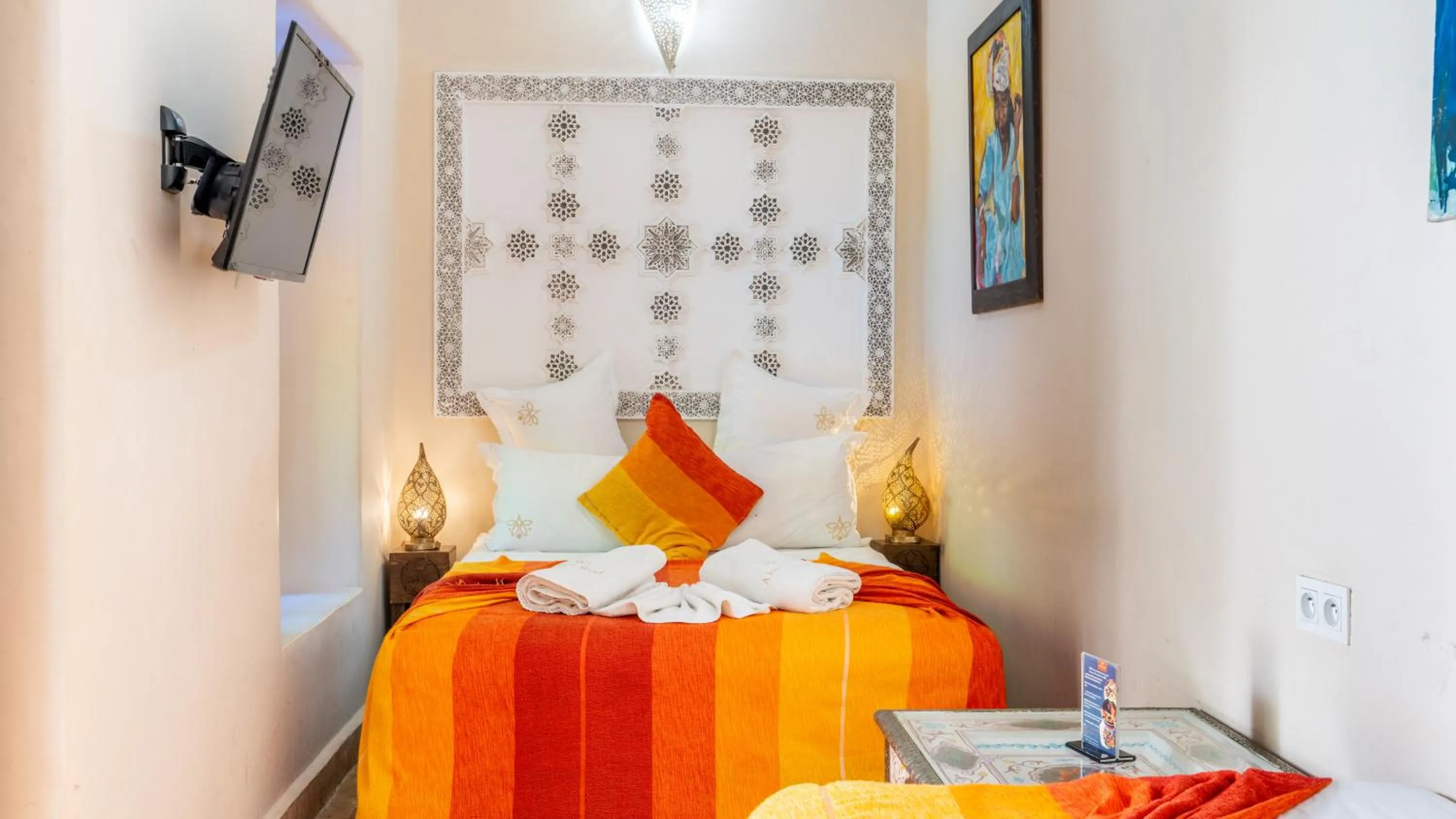 Bed in Riad Abaka hotel & boutique