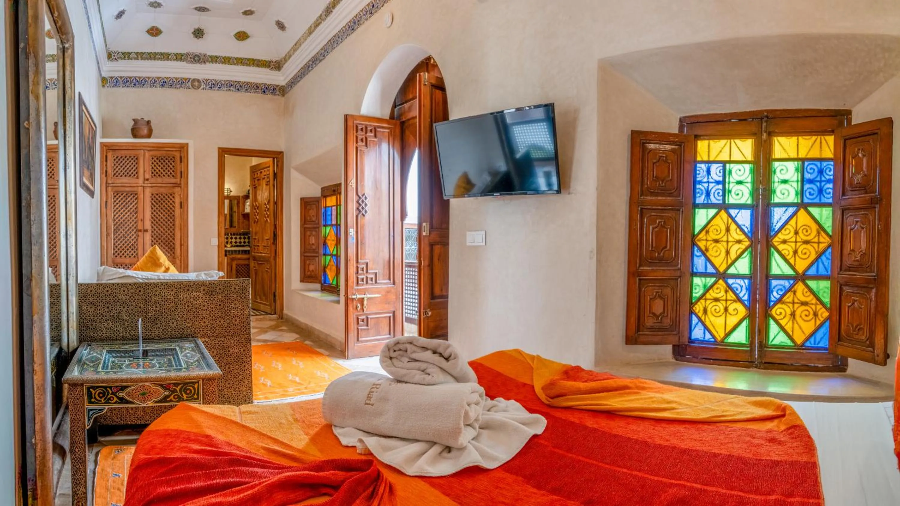 Bed in Riad Abaka hotel & boutique