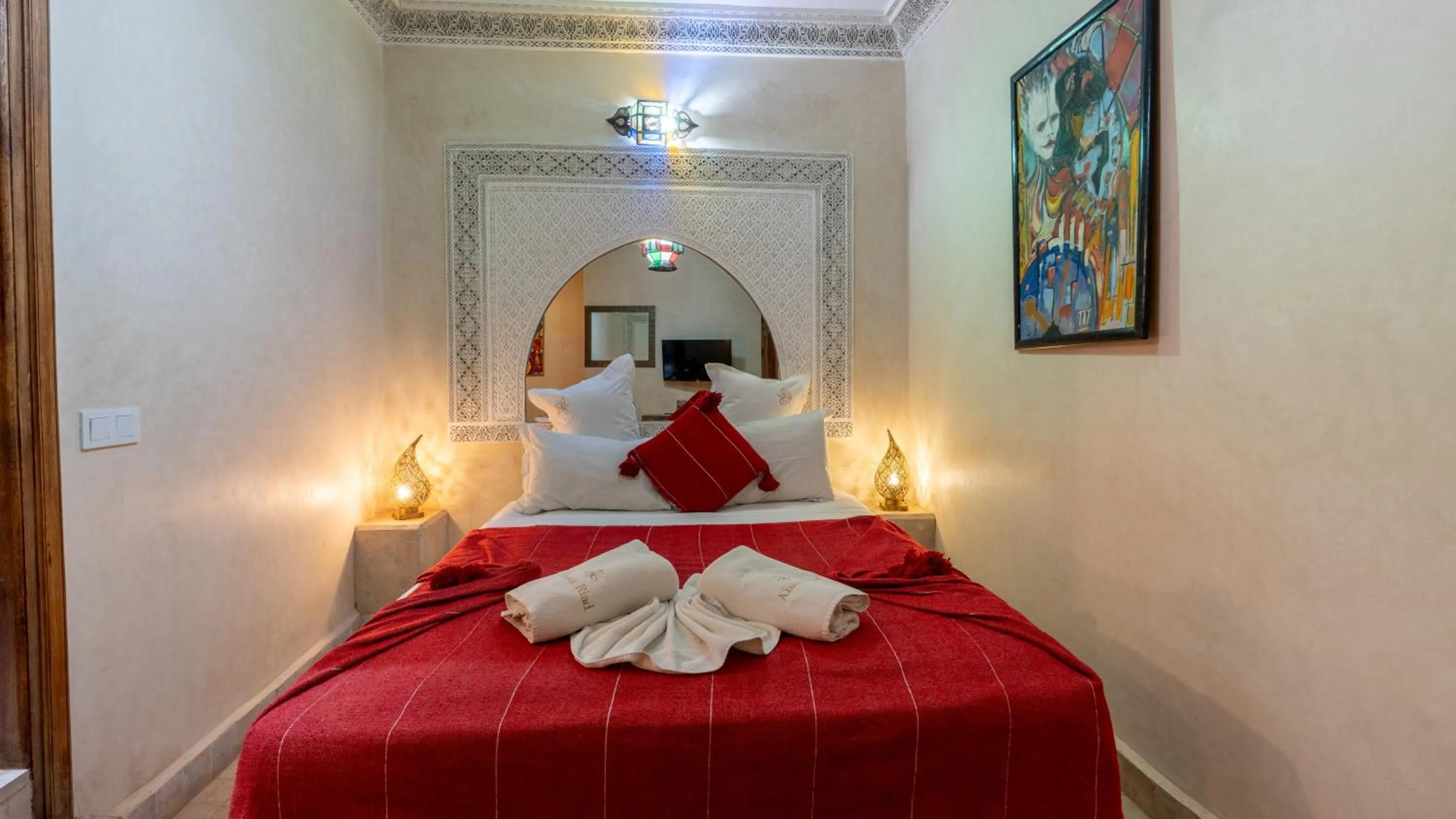 Bed in Riad Abaka hotel & boutique