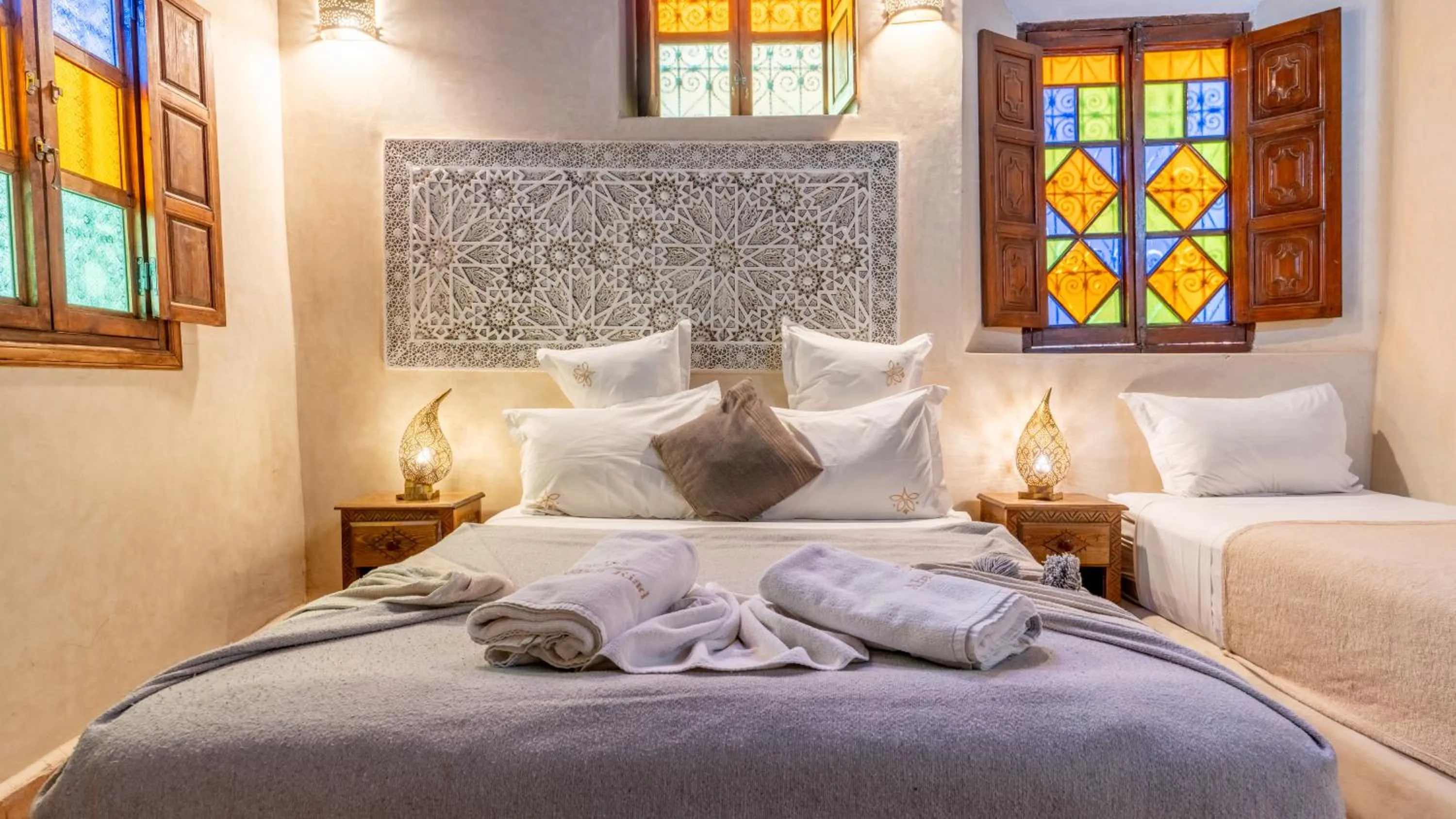 Bed in Riad Abaka hotel & boutique
