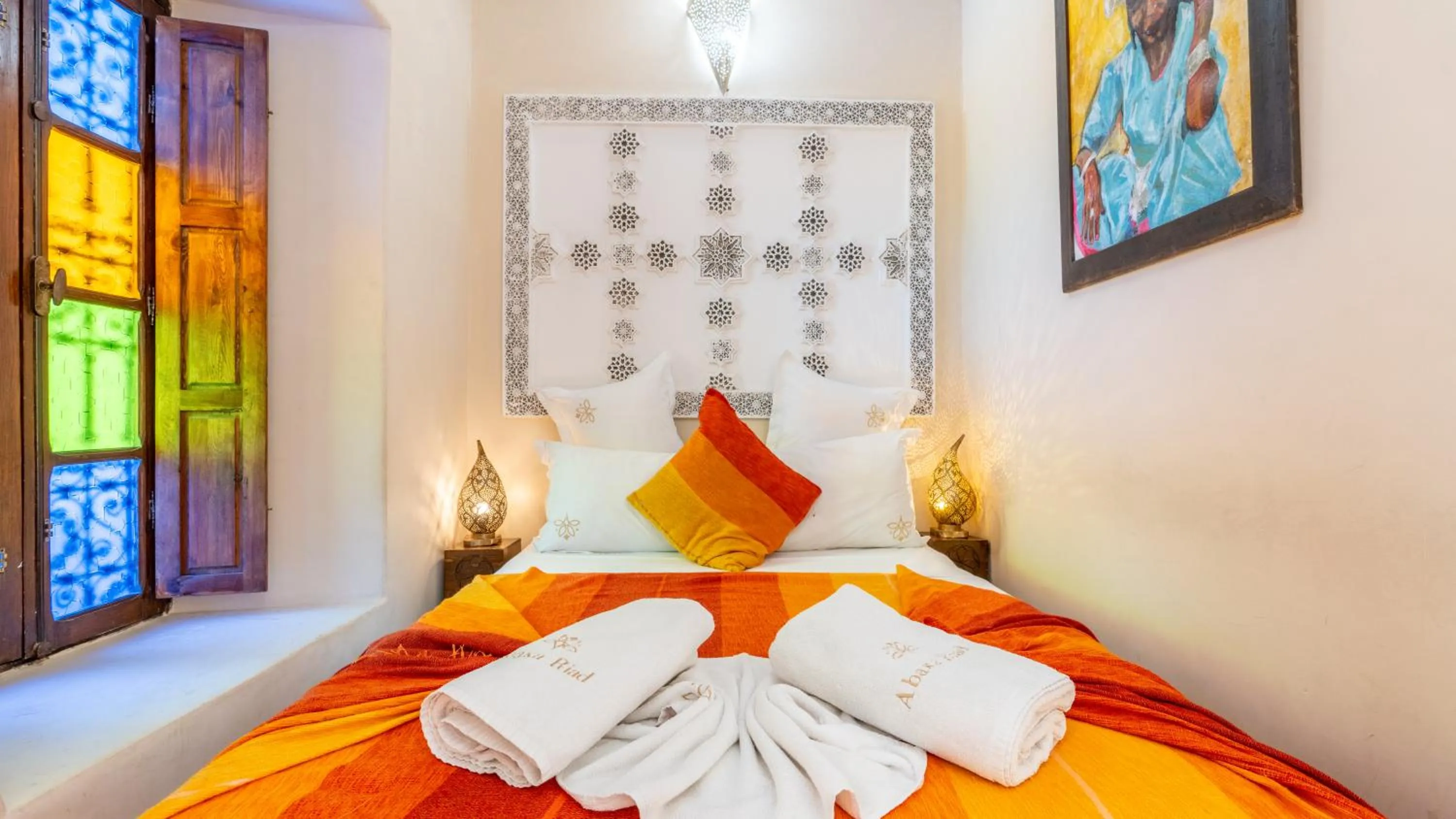 Bed in Riad Abaka hotel & boutique