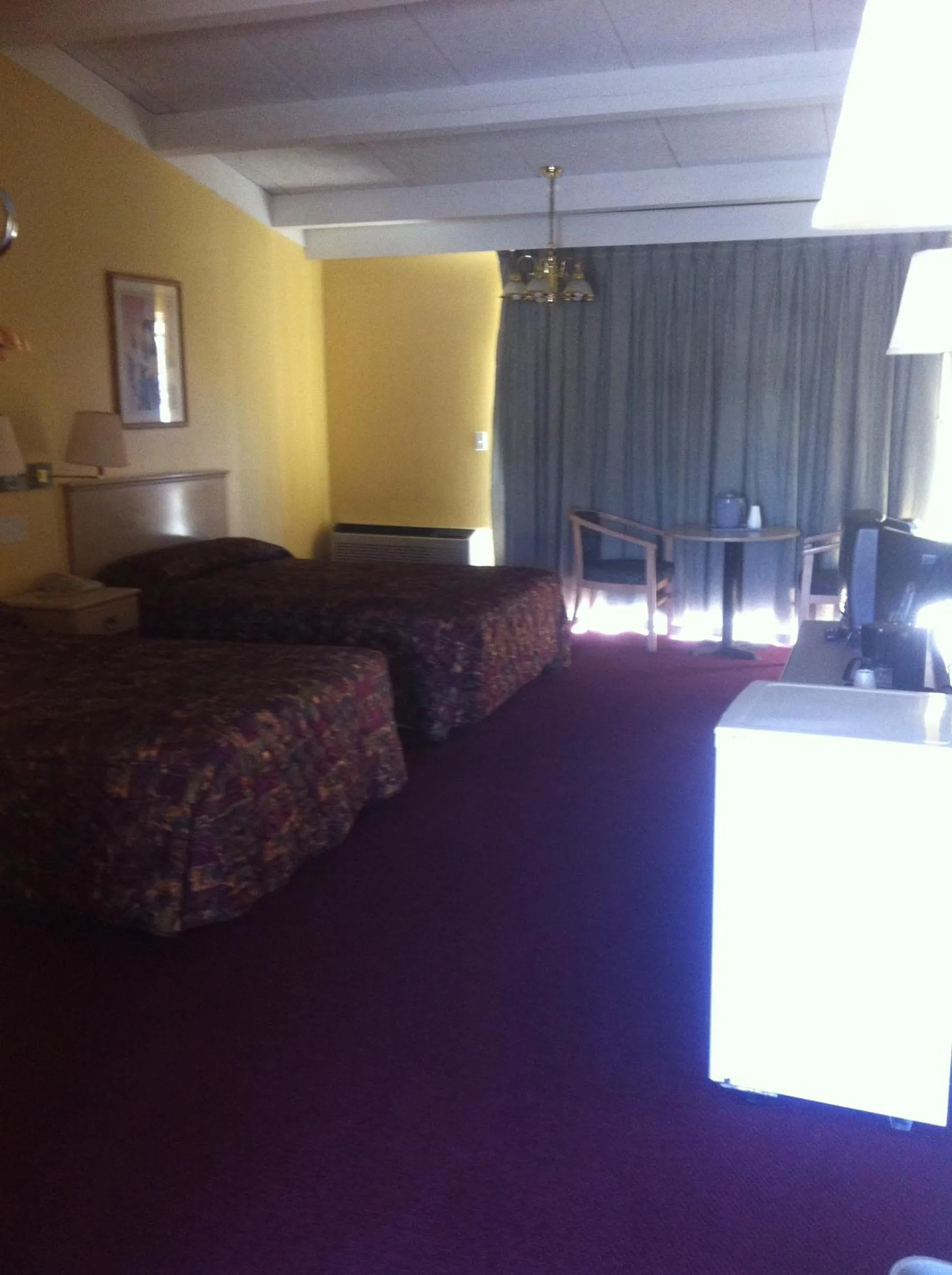 Bed in Red Carpet Inn