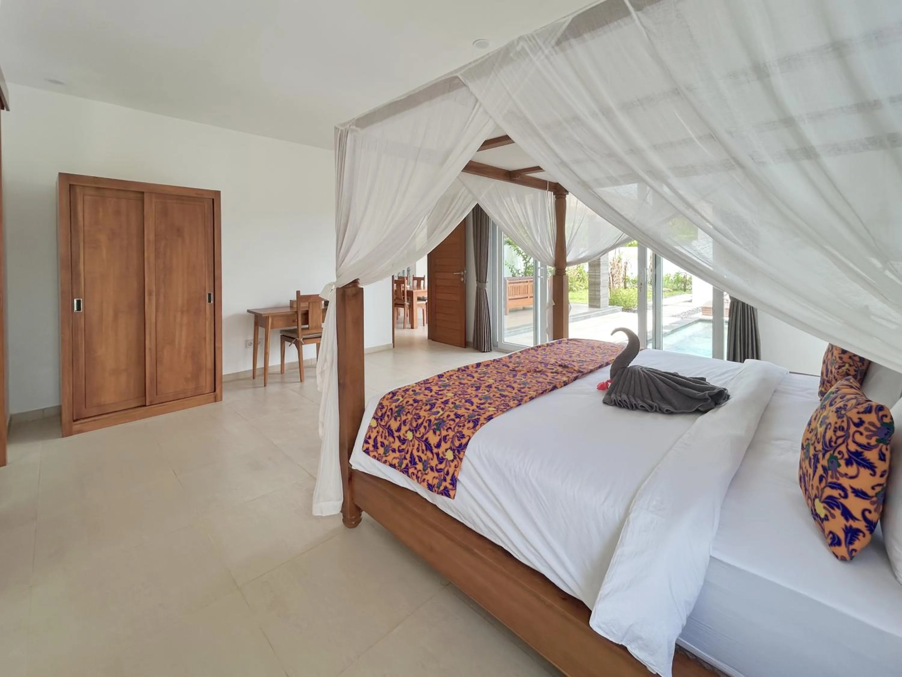 Bed in Villa Ubud Hill