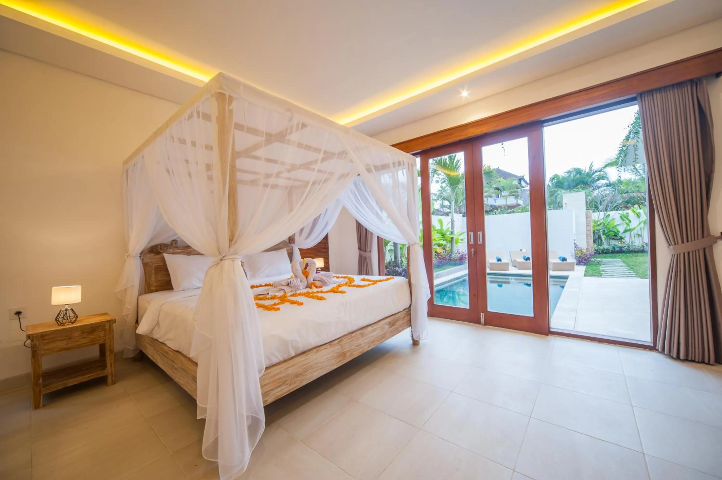 Bed in Villa Ubud Hill