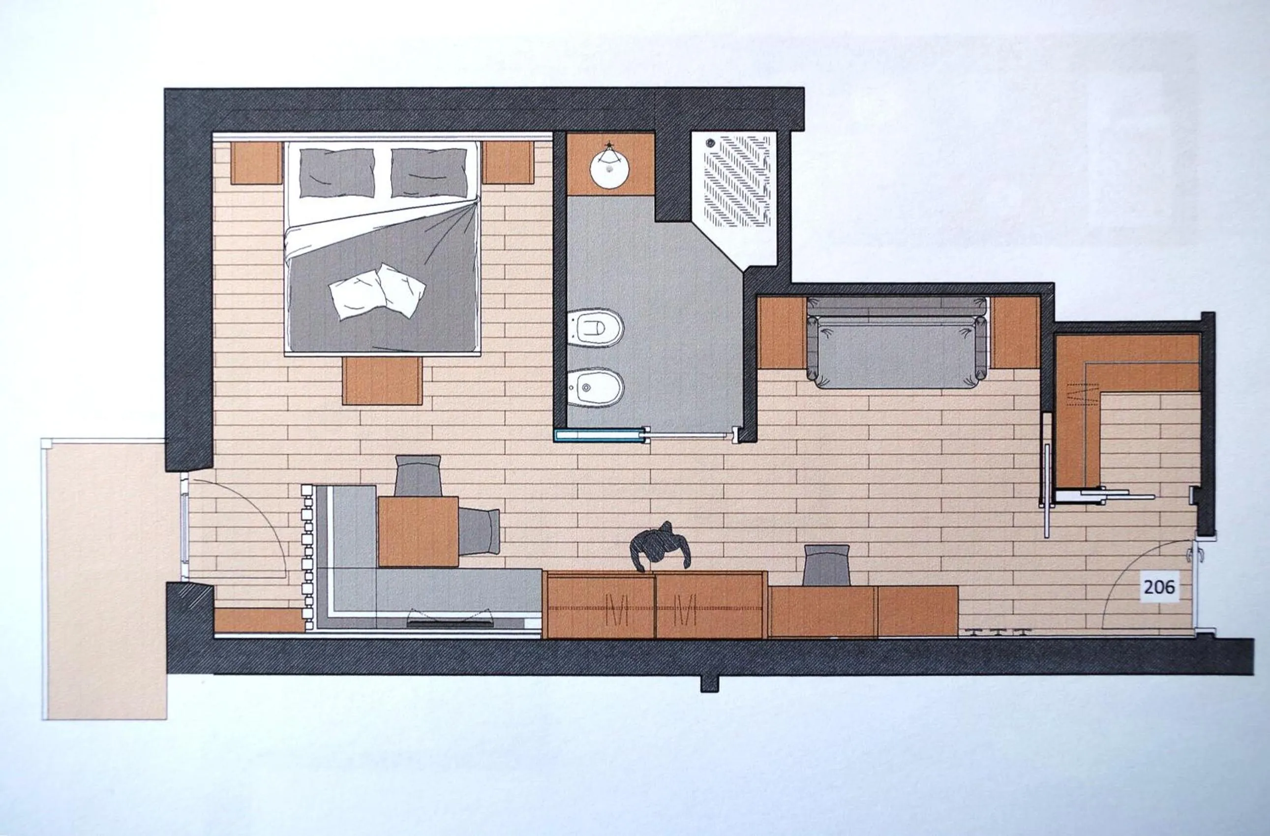 Bedroom in La Torretta