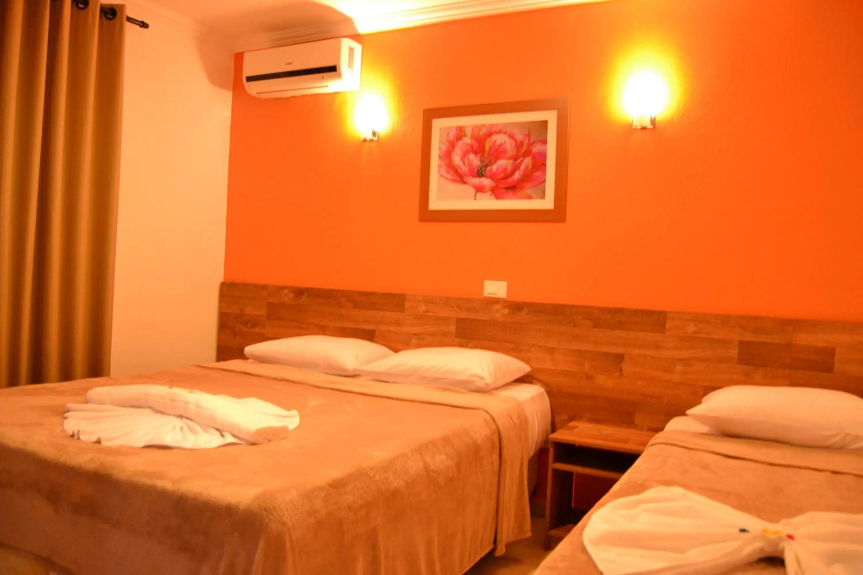 Bed in Pousada Beija Flores