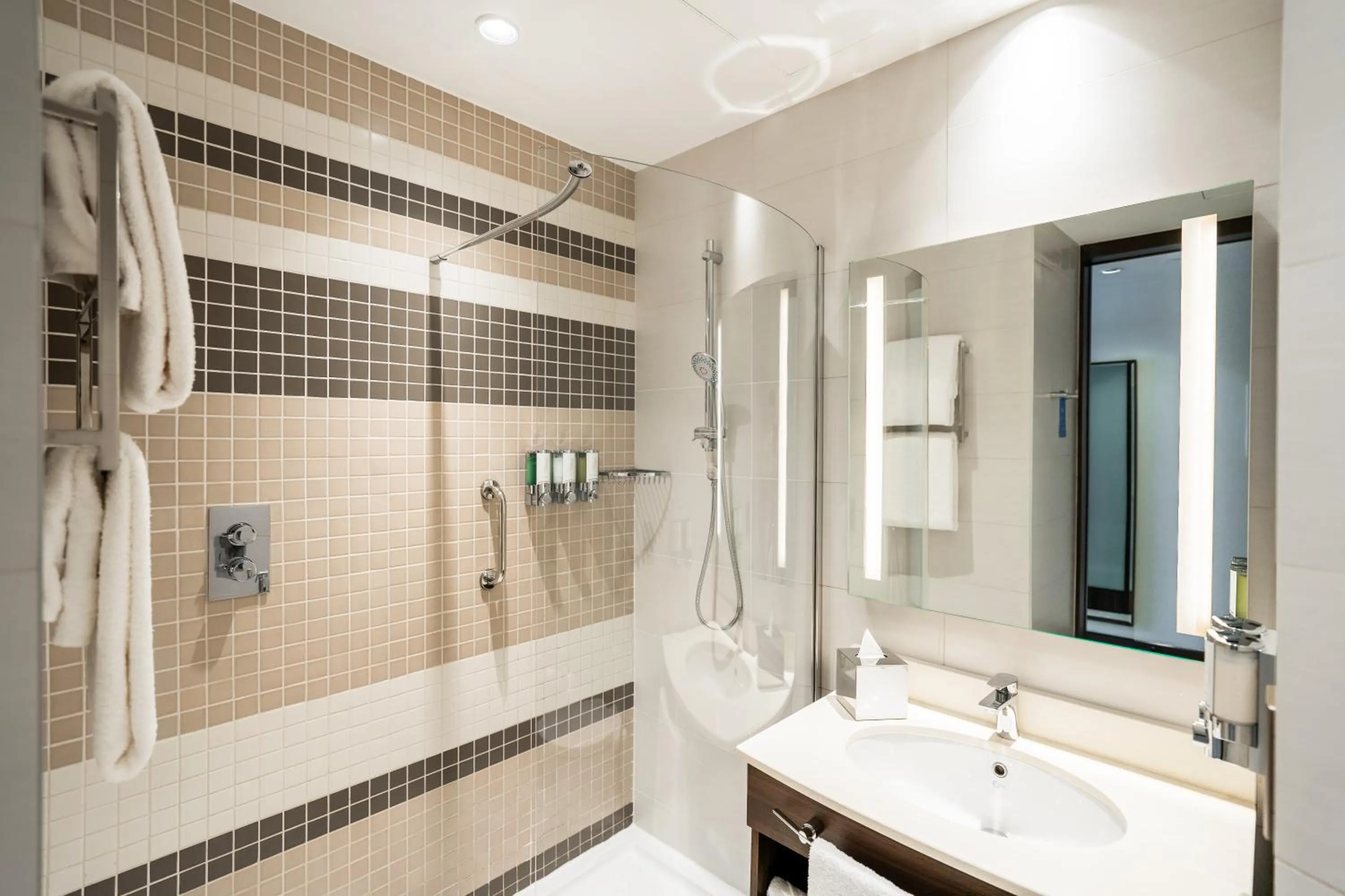 Bathroom in Hampton By Hilton Dubai Airport