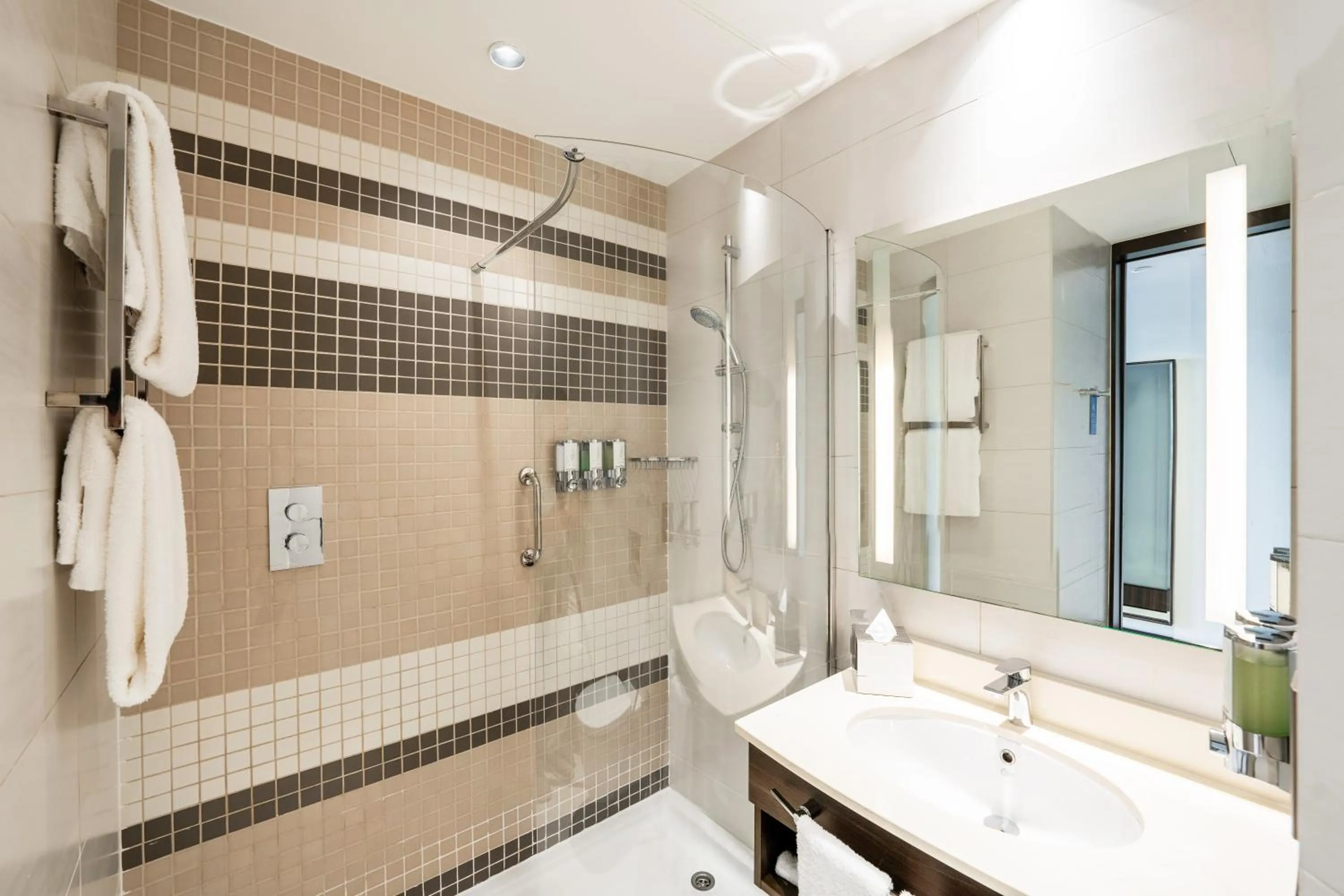 Bathroom in Hampton By Hilton Dubai Airport