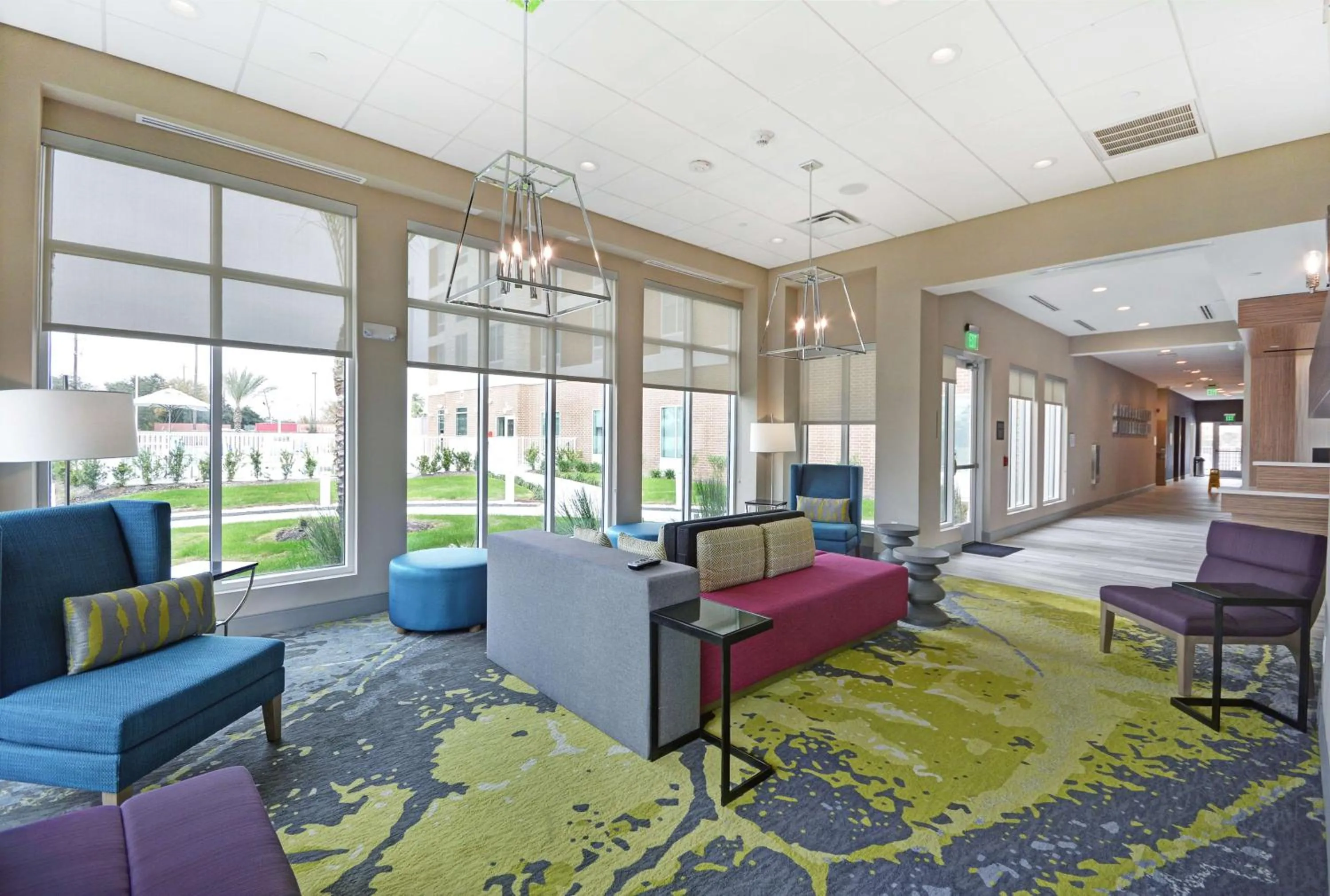 Lobby or reception in Hilton Garden Inn Houston Hobby Airport