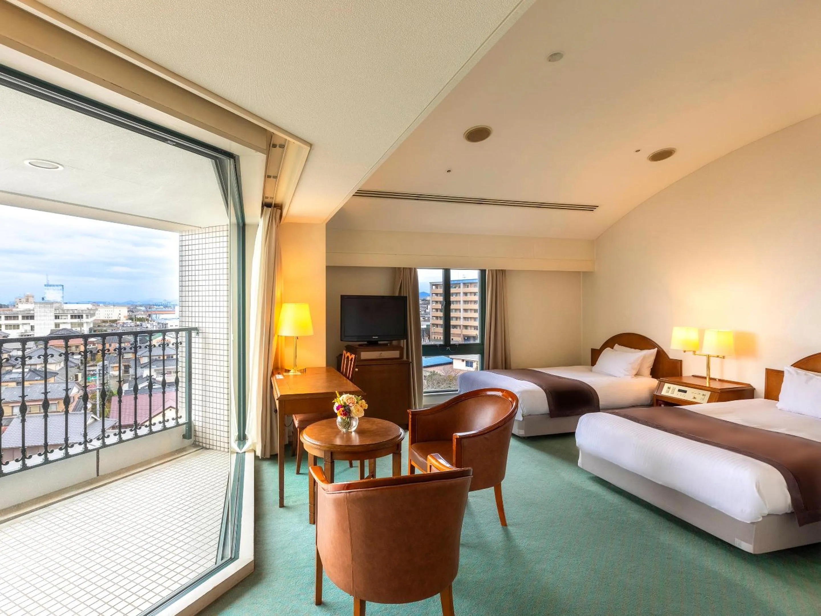 Photo of the whole room, Bed in Nagasaki International Hotel