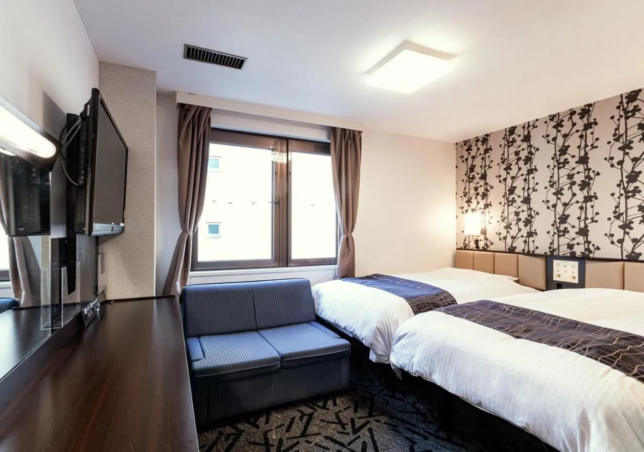 Bed in Apa Hotel Sapporo-Odorikoen