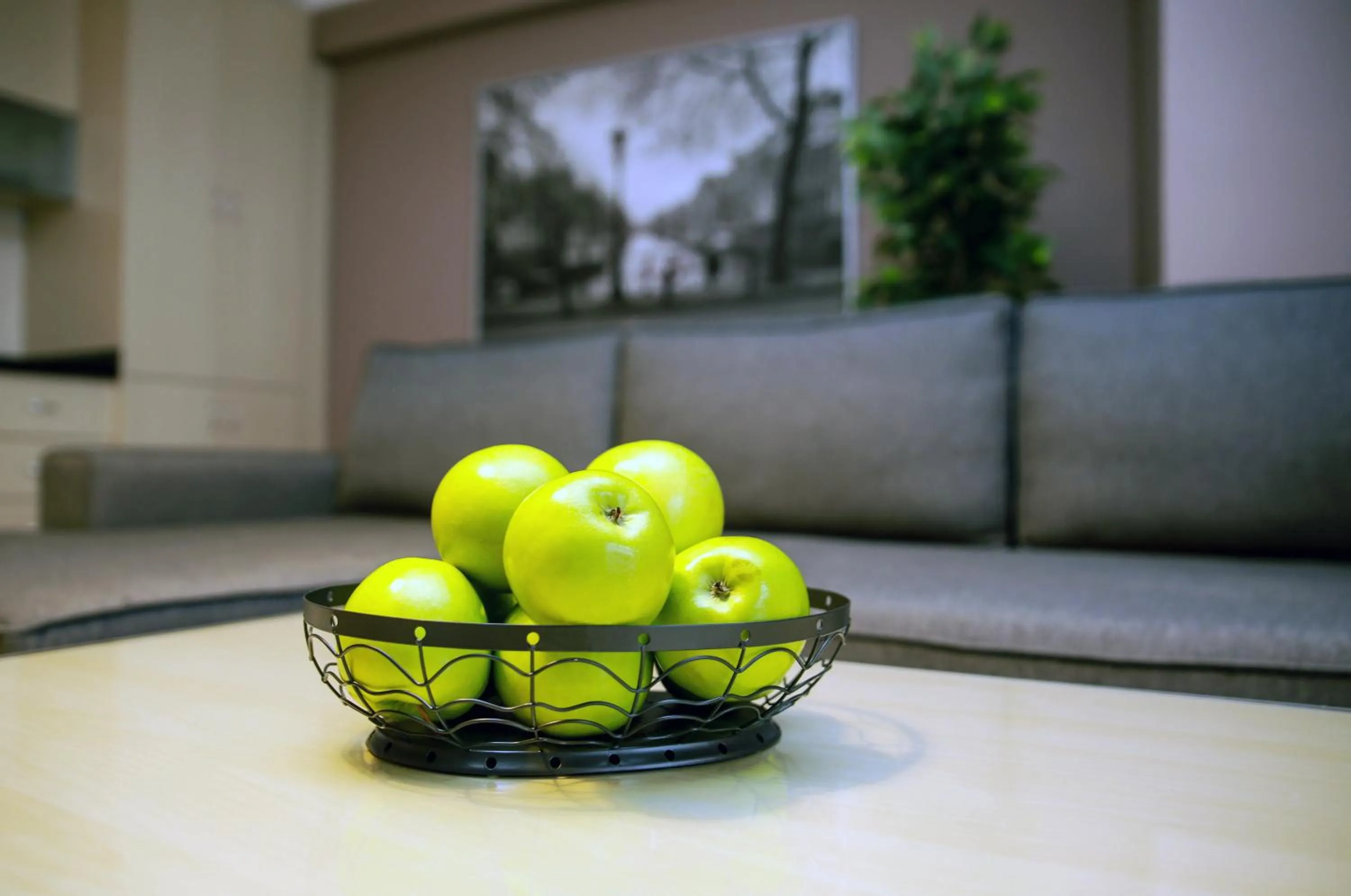 Living room in Akin Suites