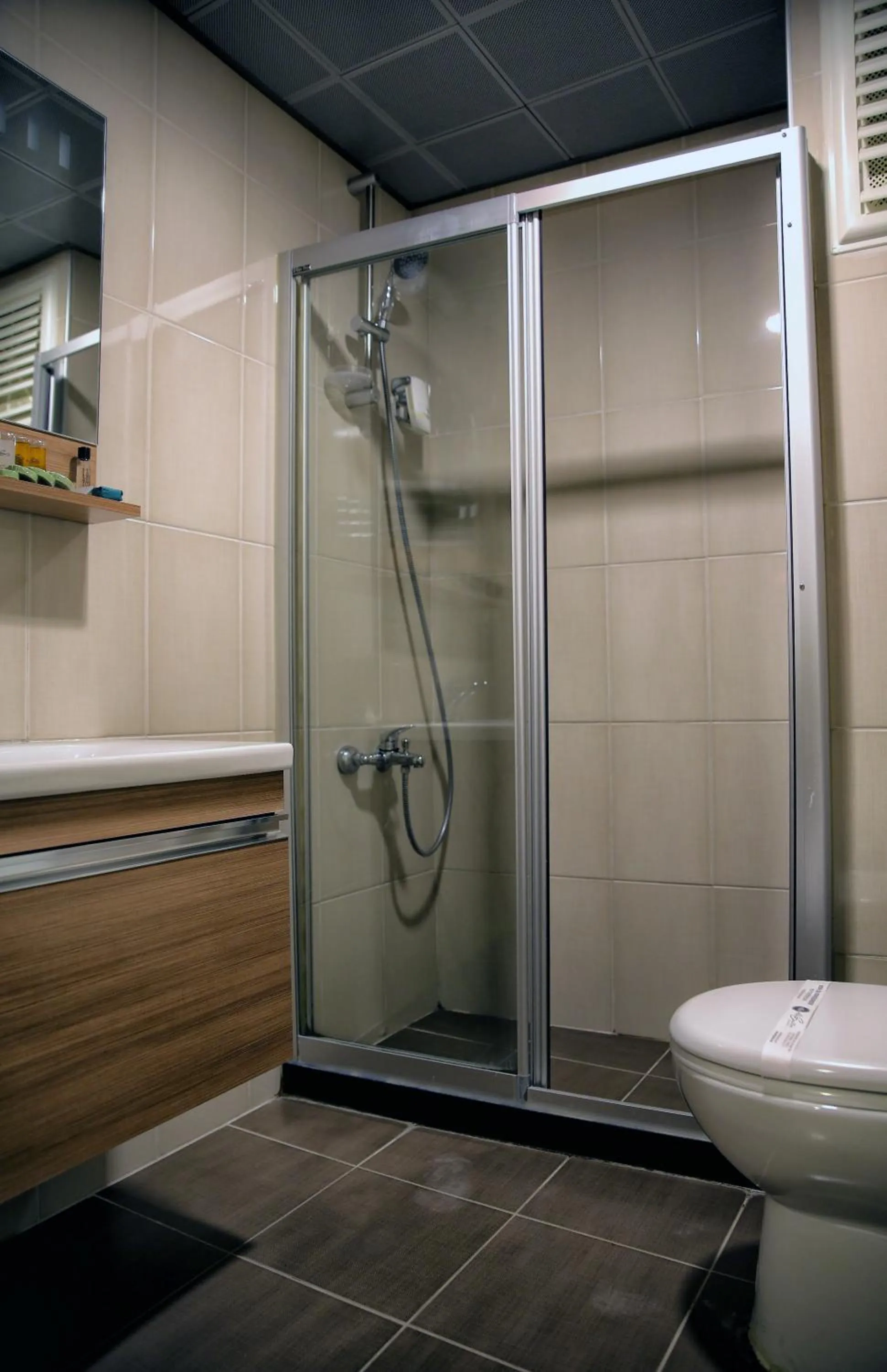 Shower in Akin Suites