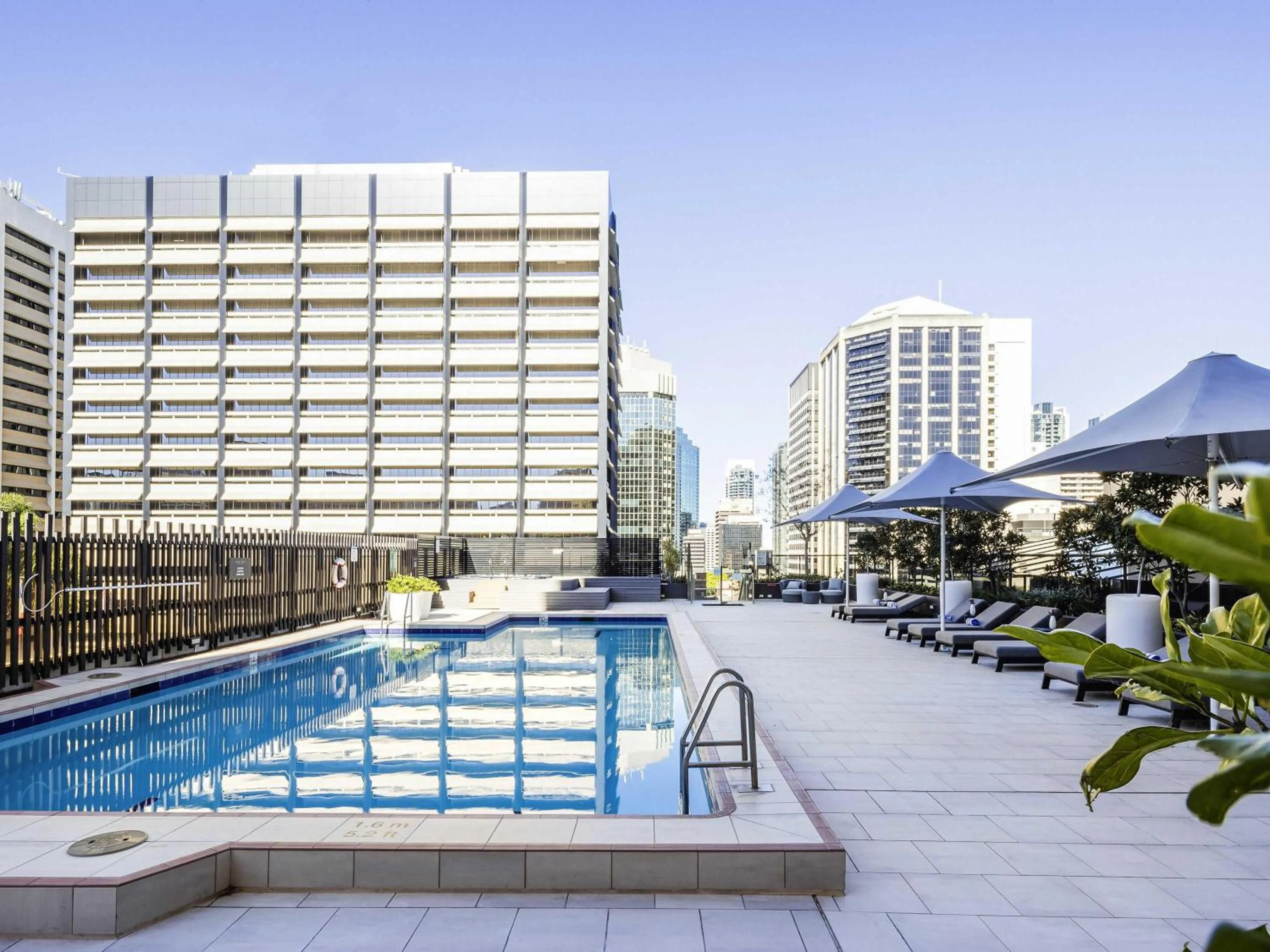 Pool view in Sofitel Brisbane Central