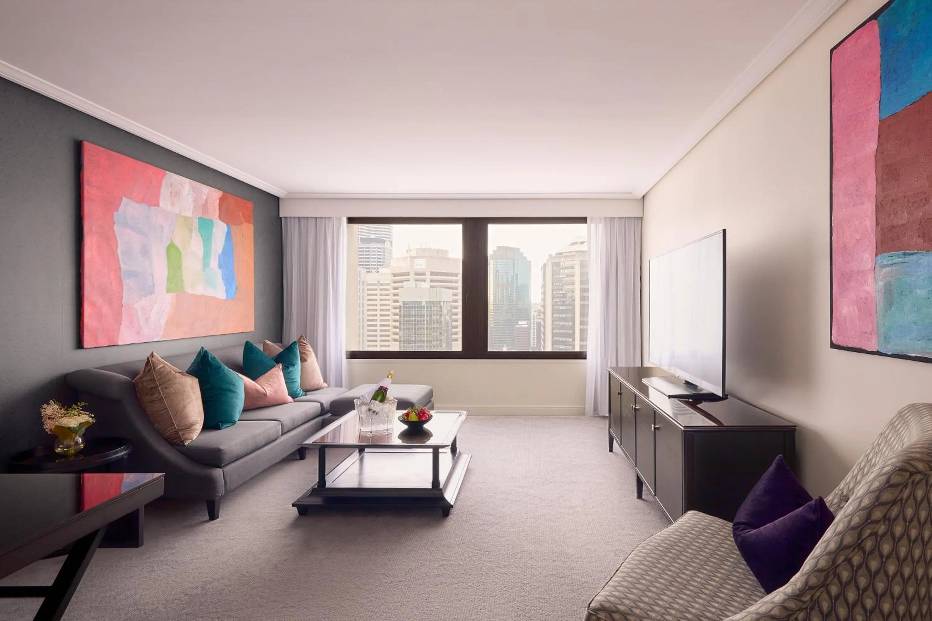 Living room in Sofitel Brisbane Central