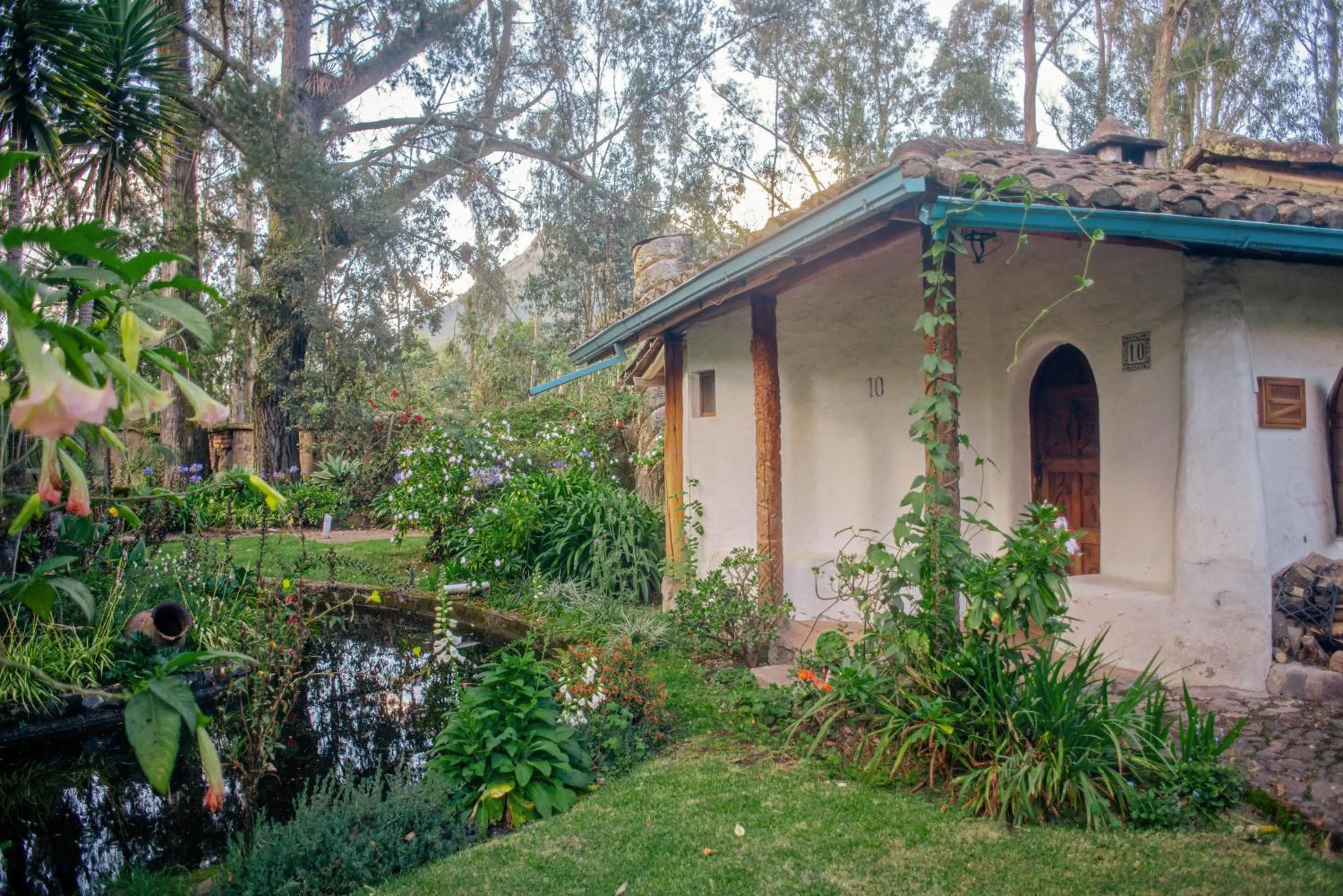 Garden view in Hacienda Cusin