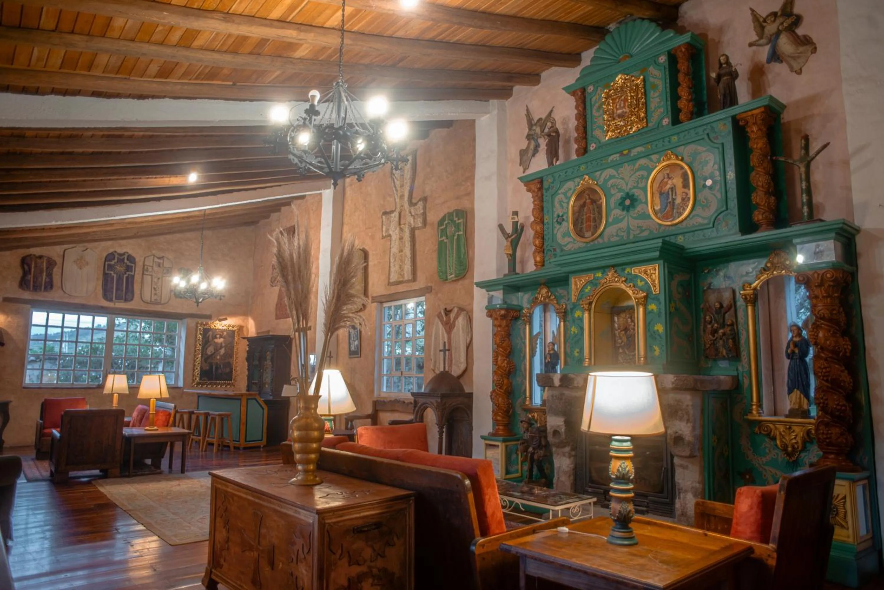 Living room in Hacienda Cusin